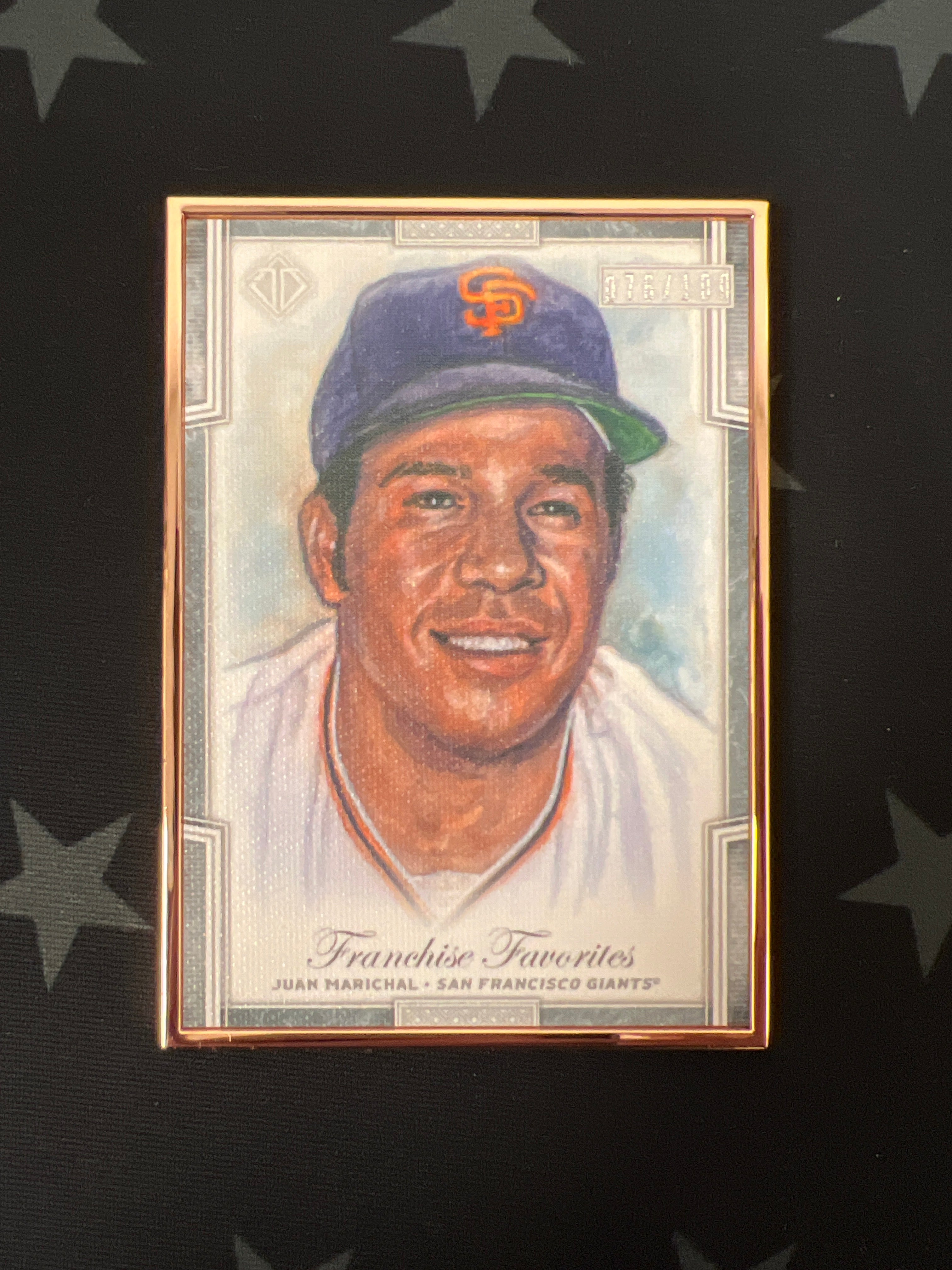 2019 Topps Transcendent Juan Marichal #FFR JMA Franchise Favorites Baseball Card /100 - Limited Edition Collectible for Sports Memorabilia Fans