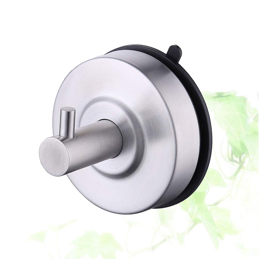 Stainless Steel Shower Hooks - 12 Pack Rustproof Bathroom Towel Hooks with Strong Suction Cups for Shower, Bathroom, Kitchen - No Damage Hanging Solution for Towels, Robes, Clothes, Bags (304 Grade) - Perfect for Small Spaces, Apartments, Dorms, RVs