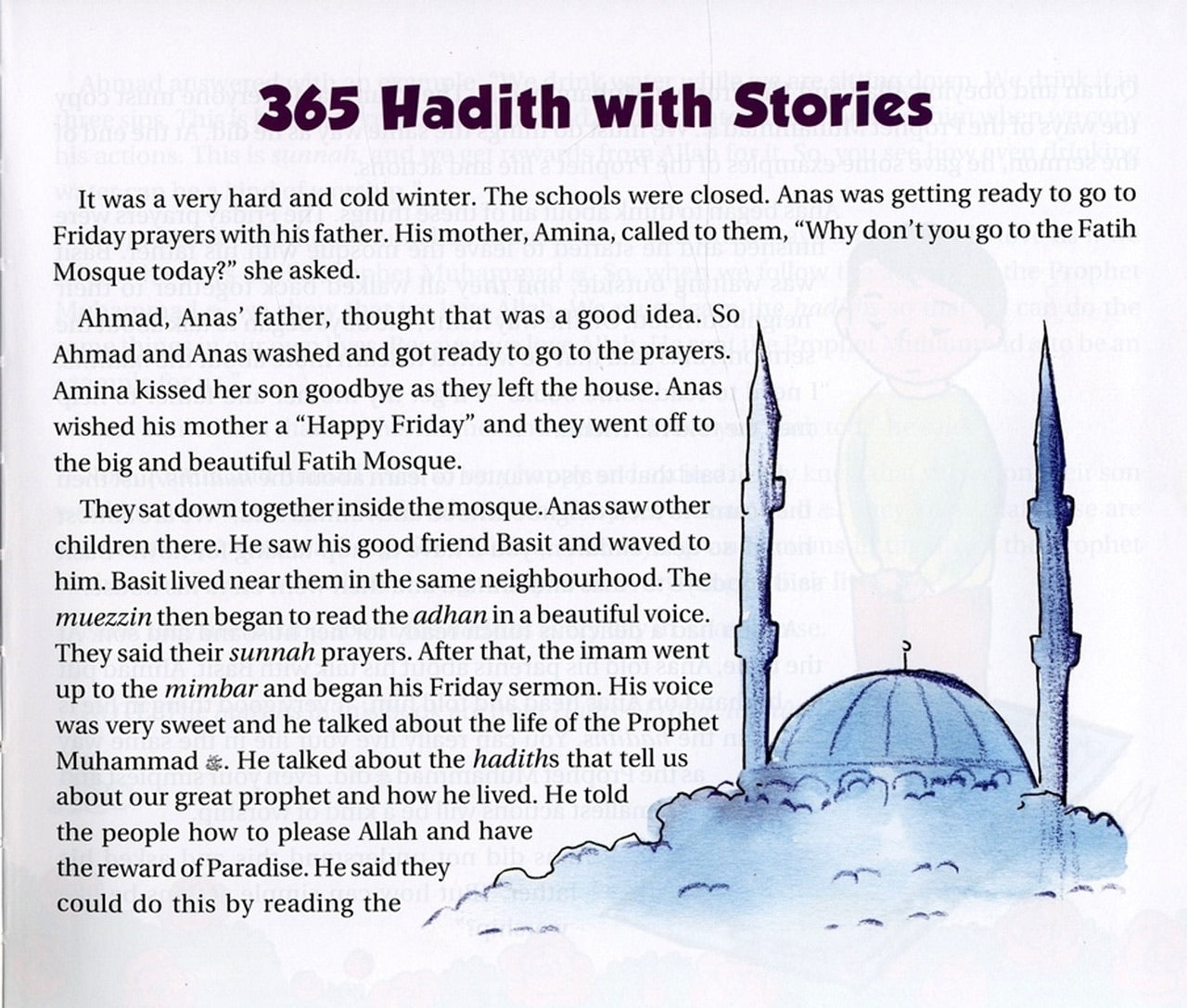 365 Hadith with Stories - Islamic Teachings for Kids & Adults - Perfect for Daily Devotion, Family Reading & Islamic Education