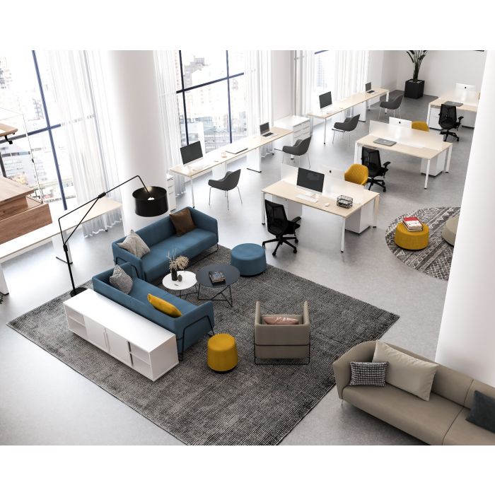 Friant Hanno Sofa FS81N 03 - Modern 3-Seater Fabric Sofa with Reversible Chaise Lounge, Comfortable Living Room Furniture for Small Spaces | Perfect for Apartments, Condos & Cozy Home Decor