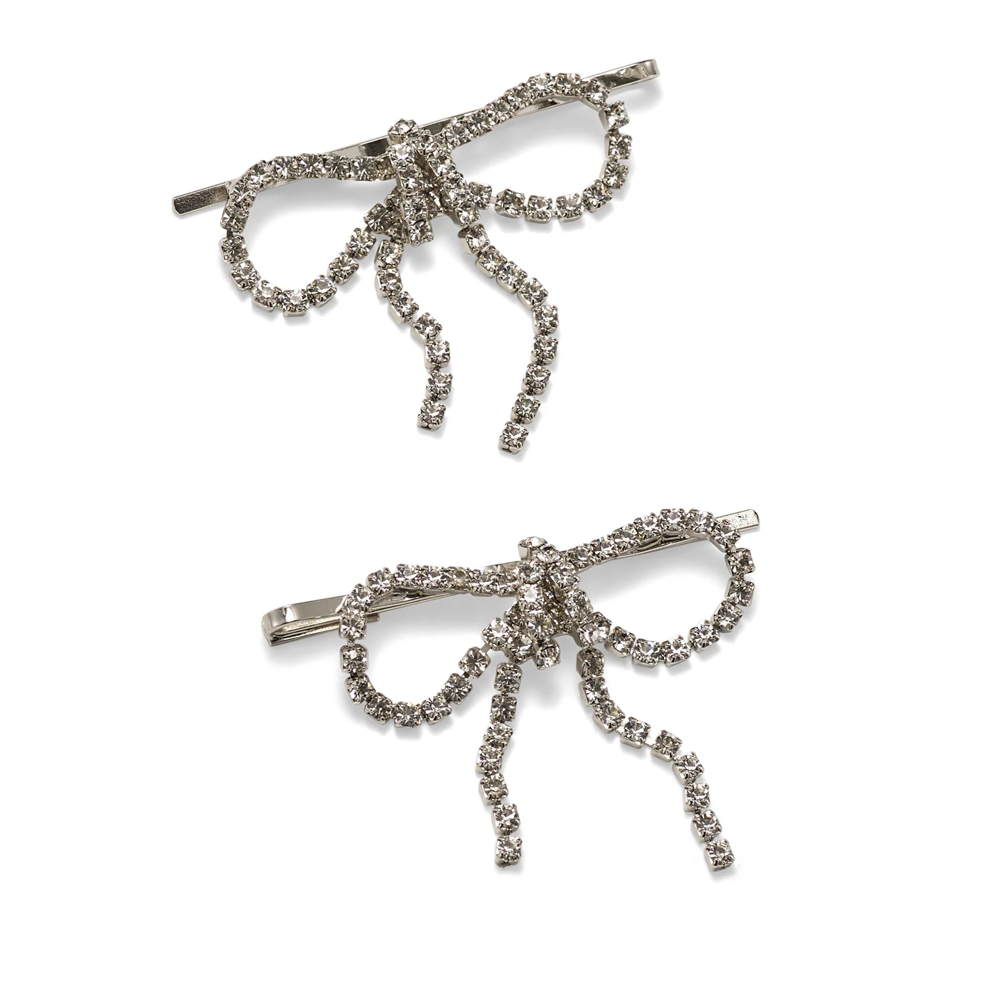 Jodie Crystal Bow Bobbi Set - Elegant Hair Accessories for Women & Girls | Perfect for Weddings, Parties, Prom & Special Occasions