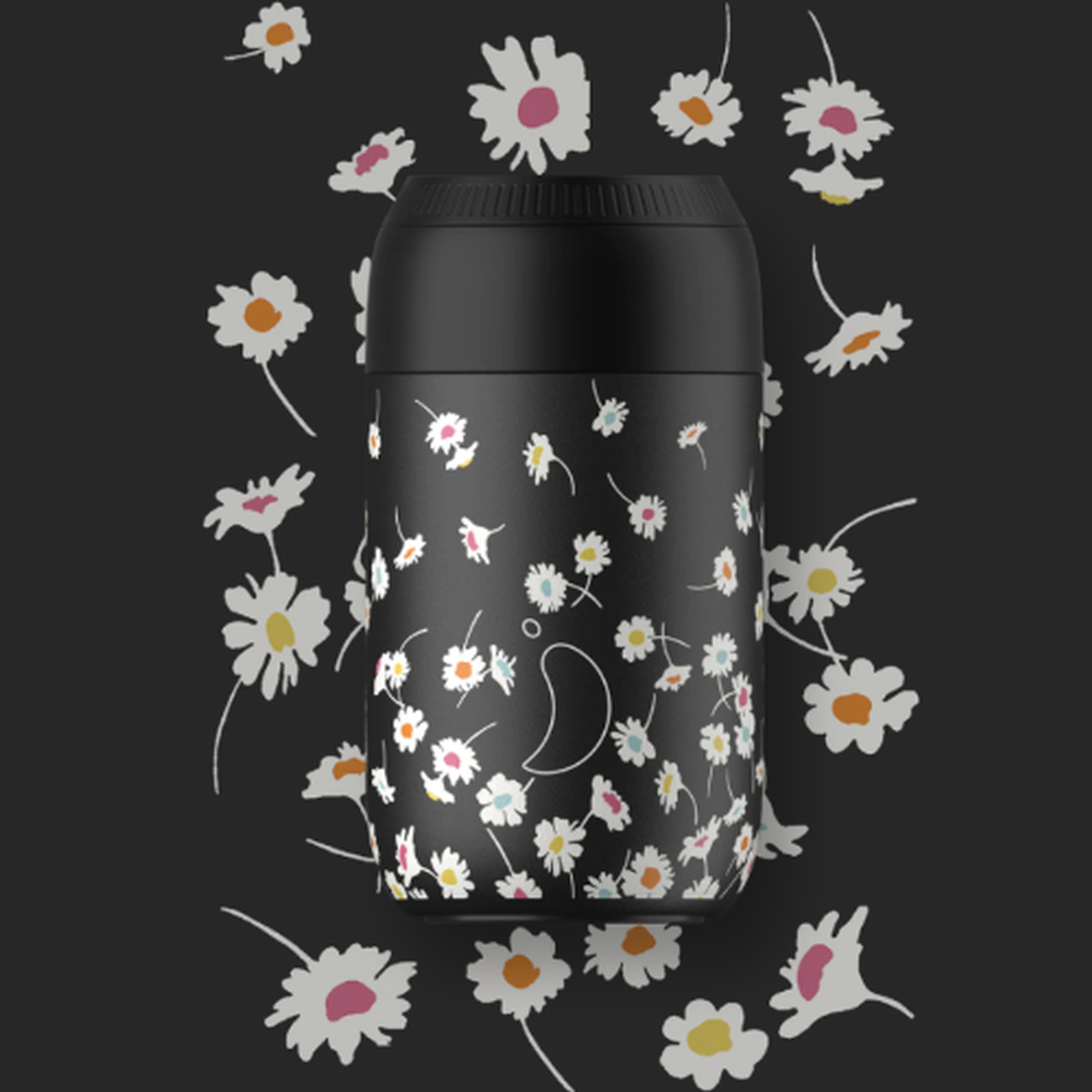 Chilly's Liberty Series 2 Insulated Coffee Cup 340ml (12oz) - Jive Abyss Blue - Leakproof Travel Mug for Hot & Cold Drinks - Perfect for Office, Commuting, and Outdoor Adventures