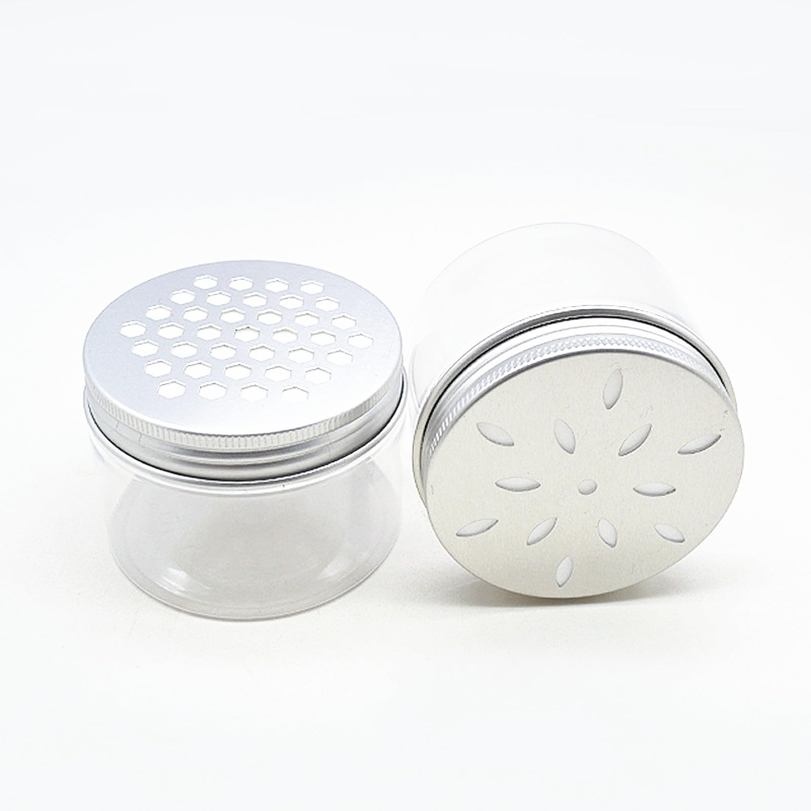 12-Piece Set of 3 Style Solid Perfume & Aroma Diffuser Empty Jars - 80ml (2.7oz) Round Containers with Hollow Screw Lids - Perfect for DIY Aromatherapy, Essential Oils, Wax Melts & Home Fragrance Storage (Great for Bathroom, Bedroom, Office & Car Use)