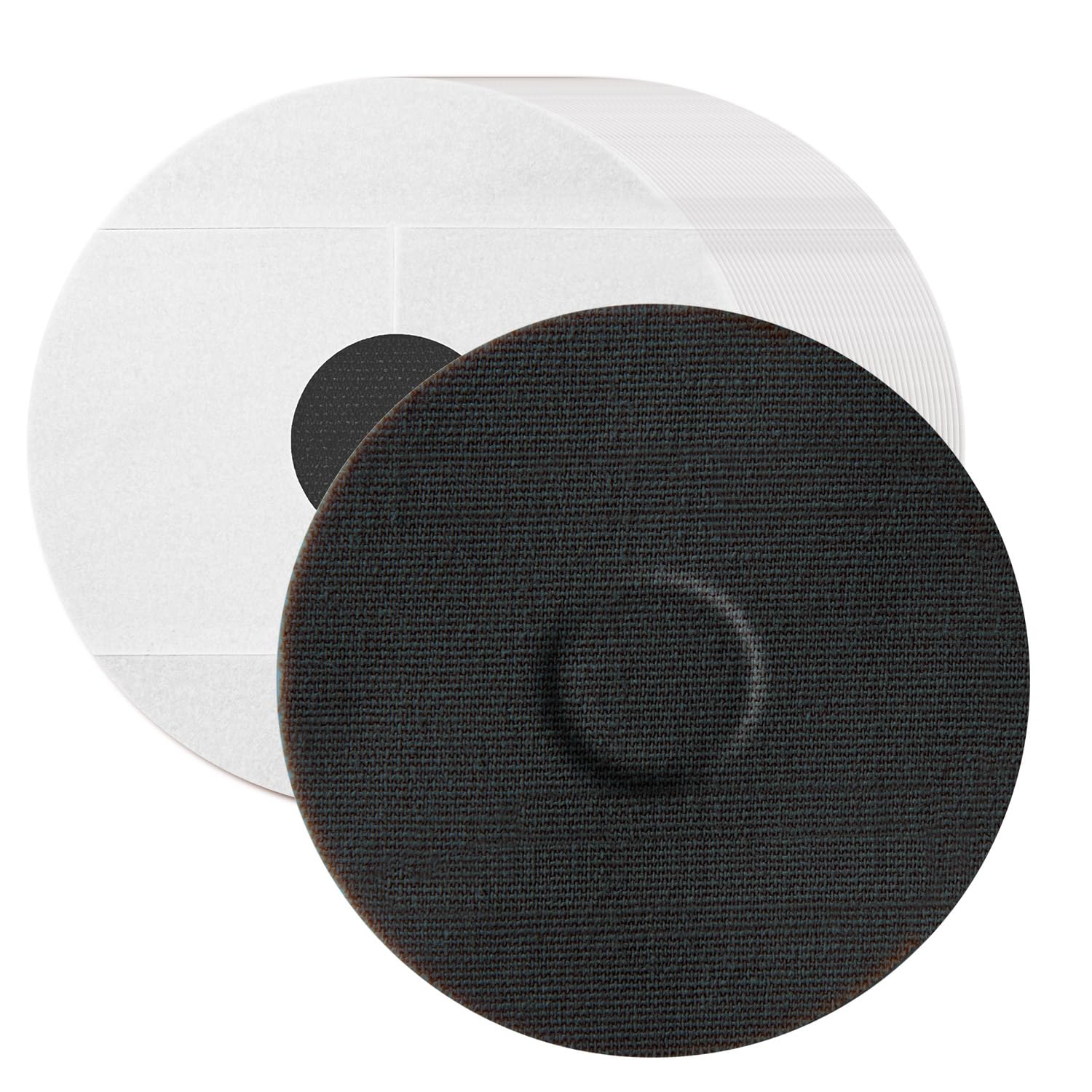 40 Pack Libre 3 Sensor Cover - Waterproof Adhesive Patches for Freestyle Libre 3 CGM - Pre-Cut Strong Hold Tape with Glue-Free Center (Black) - Ideal for Swimming, Sports & Active Lifestyles