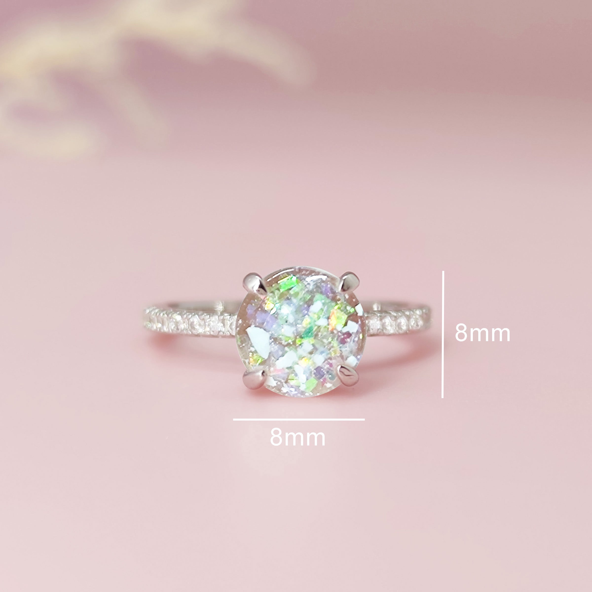 Glamorous Ashes Ring - Elegant Memorial Jewelry for Loved Ones | Perfect for Remembrance, Funerals & Keepsakes