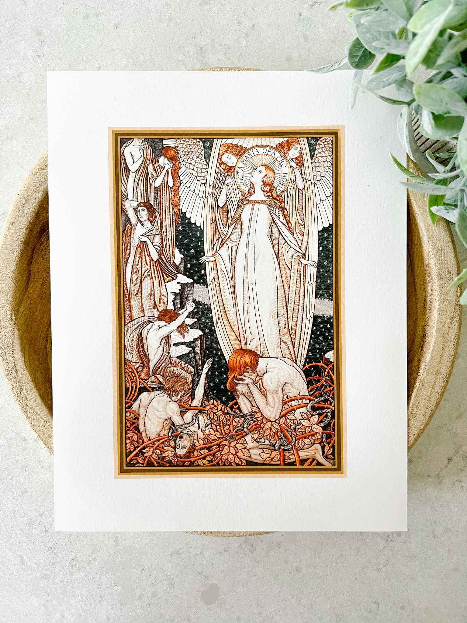 Loreto Embroidered Print Collection - Set of 8 Floral Embroidered Art Prints for Home Decor, Wall Art, Living Room, Bedroom & Office Decoration