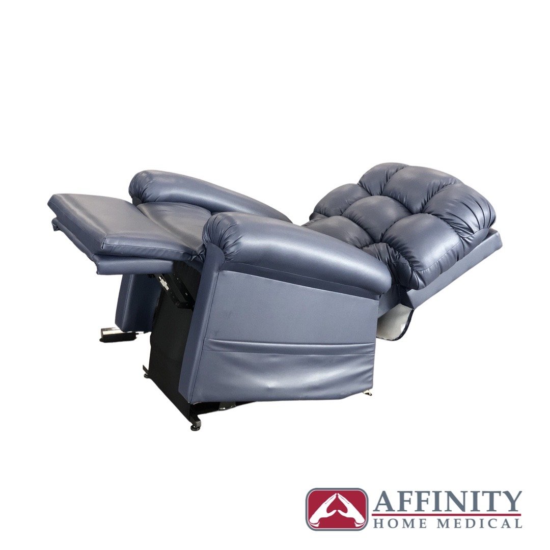 Cloud PR 515 Maxicomfort Lift Chair Recliner with Twilight Feature - Luxury Power Lift Recliner in Night Navy Brisa Fabric - Perfect for Elderly Comfort, Living Room Relaxation & Home Theater Seating
