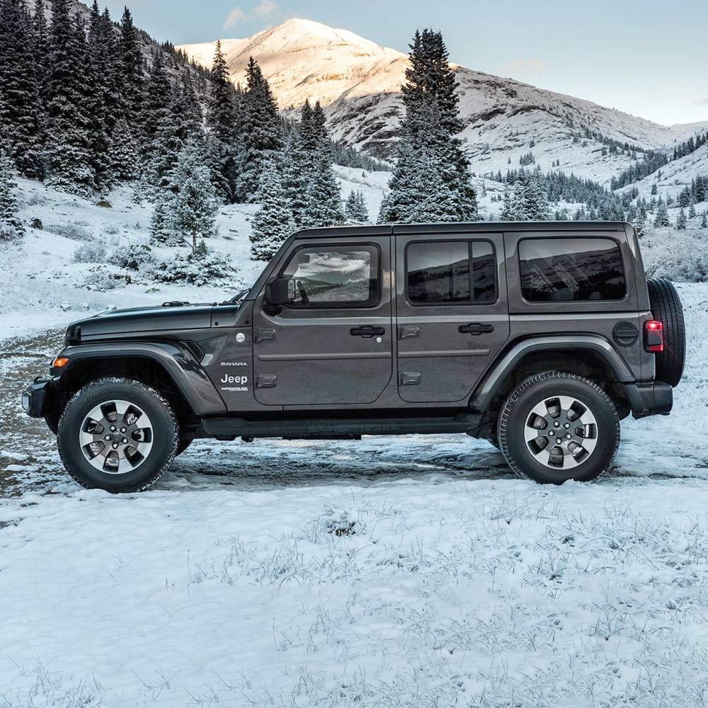 PUNKN Metallic Side Molding for Jeep Wrangler & Gladiator | FE-WRANGLER-4DR Finished End Body Trim | Durable Exterior Protection for Off-Road Adventures & Daily Driving