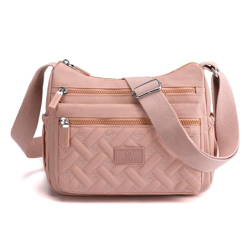 Stylish Women's Nylon Messenger Bag - Lightweight Crossbody Purse for Work, Travel & Everyday Use | Durable Shoulder Bag with Multiple Pockets