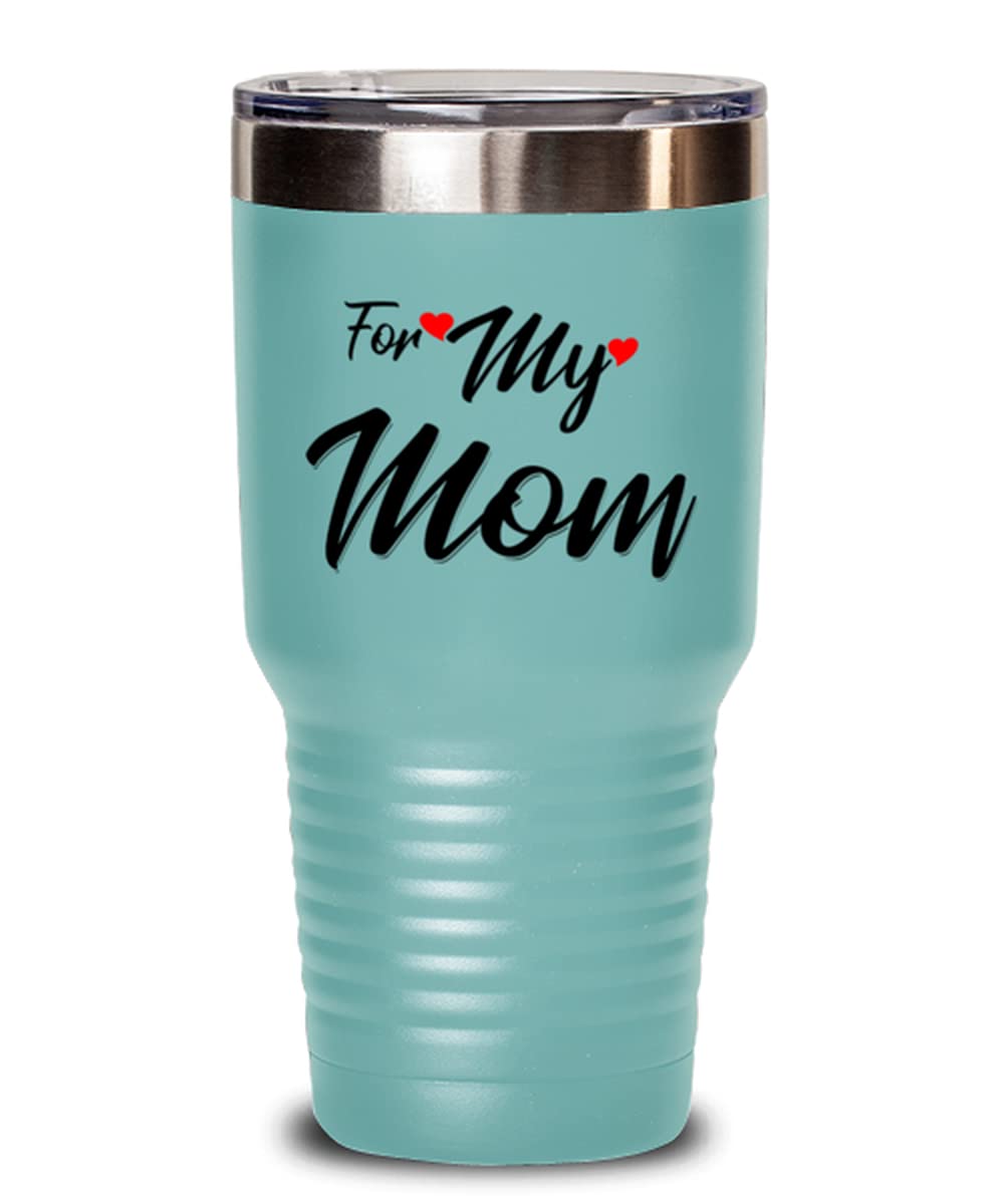 Mom Tumbler - Insulated Stainless Steel Travel Mug for Mothers - Perfect Mother's Day, Birthday & Christmas Gift from Son or Daughter - Great for Coffee, Tea & Daily Use at Home, Office or Commute