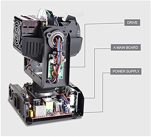 90W DMX-512 Moving Head Spotlight - 9/11 Channel Sound Activated Stage Light for DJ, Wedding, Party, KTV, Bar & Disco | Professional Lighting for Stage Shows, Concerts & Nightclubs