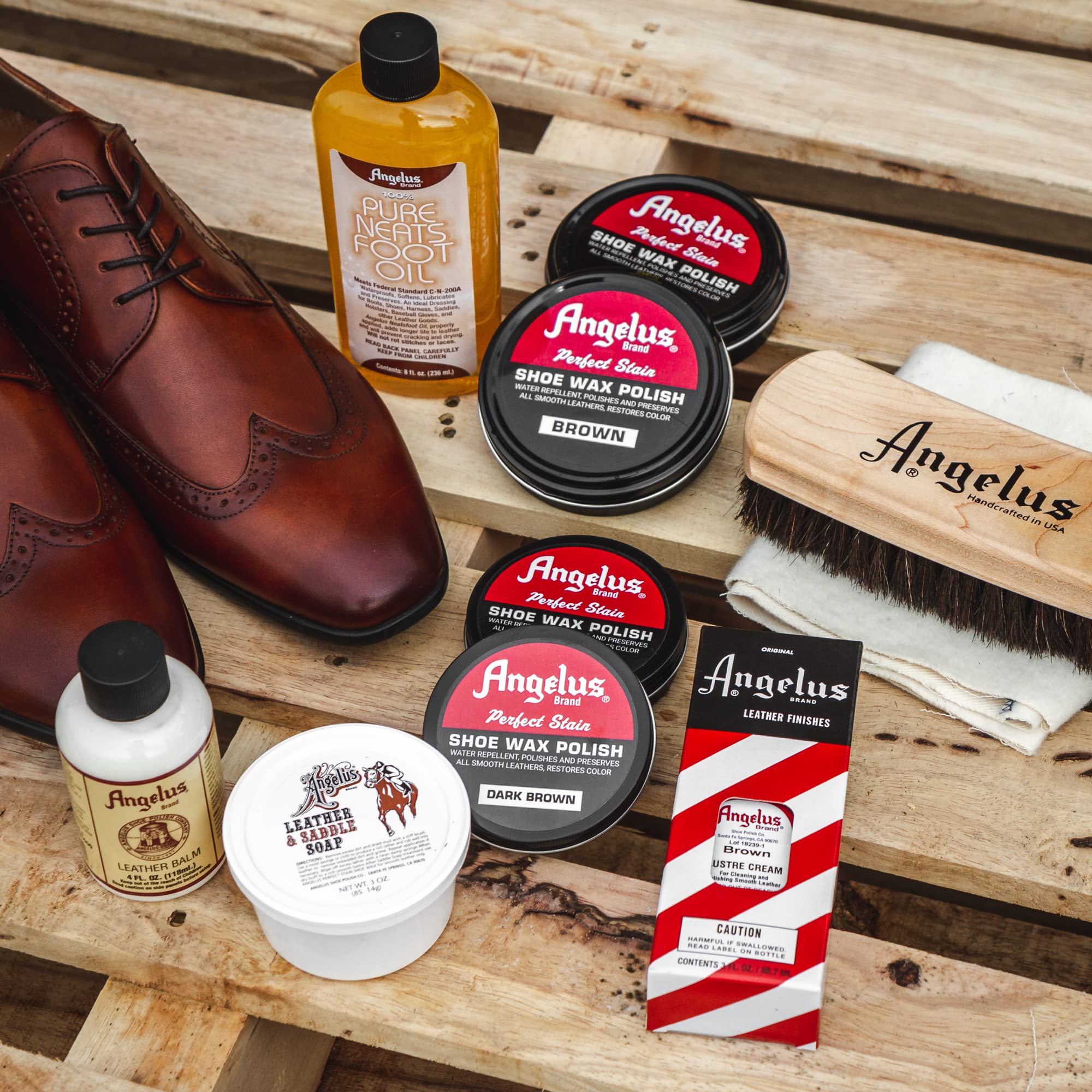 Angelus Perfect Stain Shoe Wax Polish - Professional Leather Shoe & Boot Polish (3 oz, Oxblood) - Ideal for Shining, Protecting & Restoring Leather Footwear for Daily Wear or Special Occasions