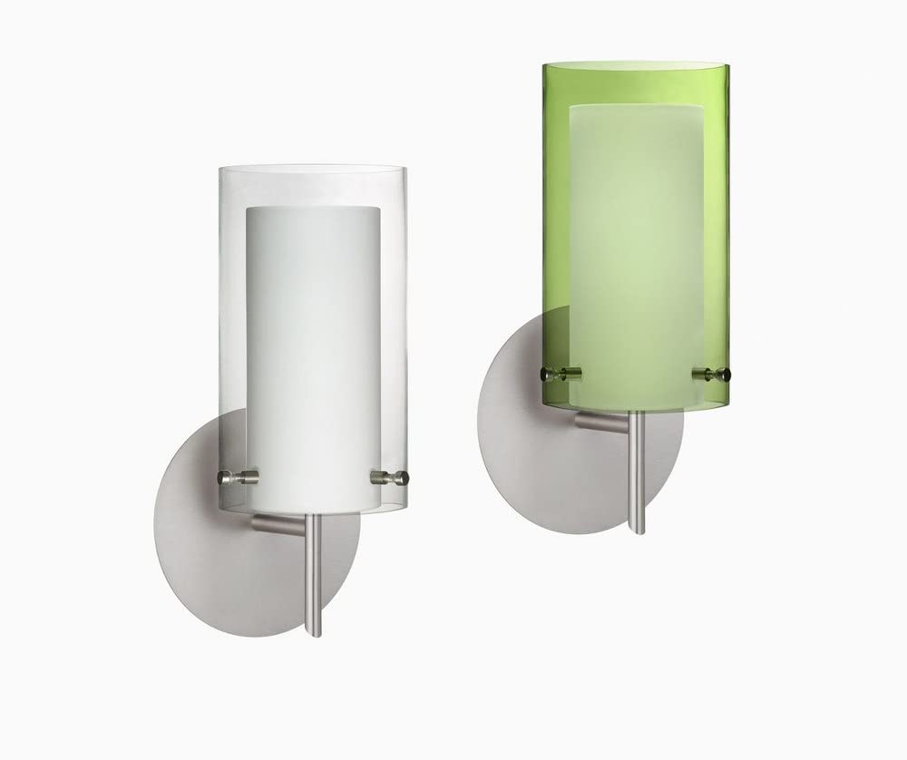 1SW-A44007-LED-BR Modern LED Wall Sconce Light Fixture - Pahu Collection Single Bulb Bathroom Vanity Lighting for Bedroom, Hallway & Entryway