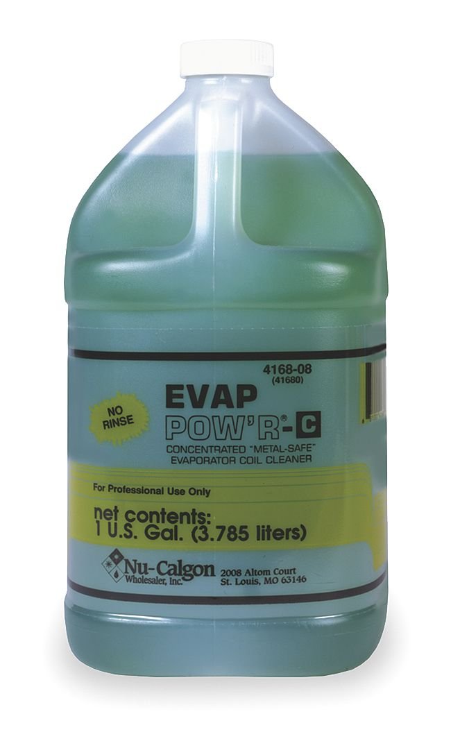 Nu-Calgon 4168-08 Evaporator Coil Cleaner - No Rinse Formula for HVAC Systems | Powerful Cleaning for AC Units, Refrigerators & Freezers | Ideal for Home & Commercial Use