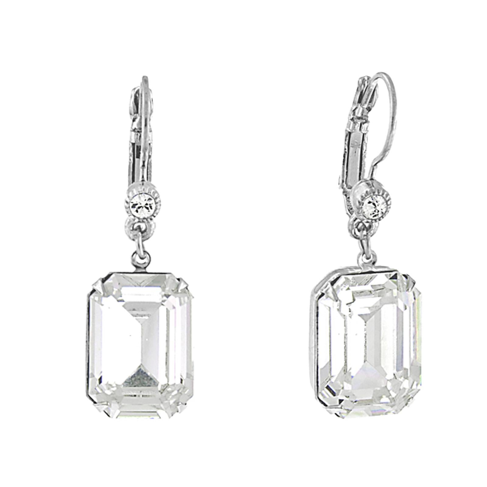 Silver Tone And Crystal Clear