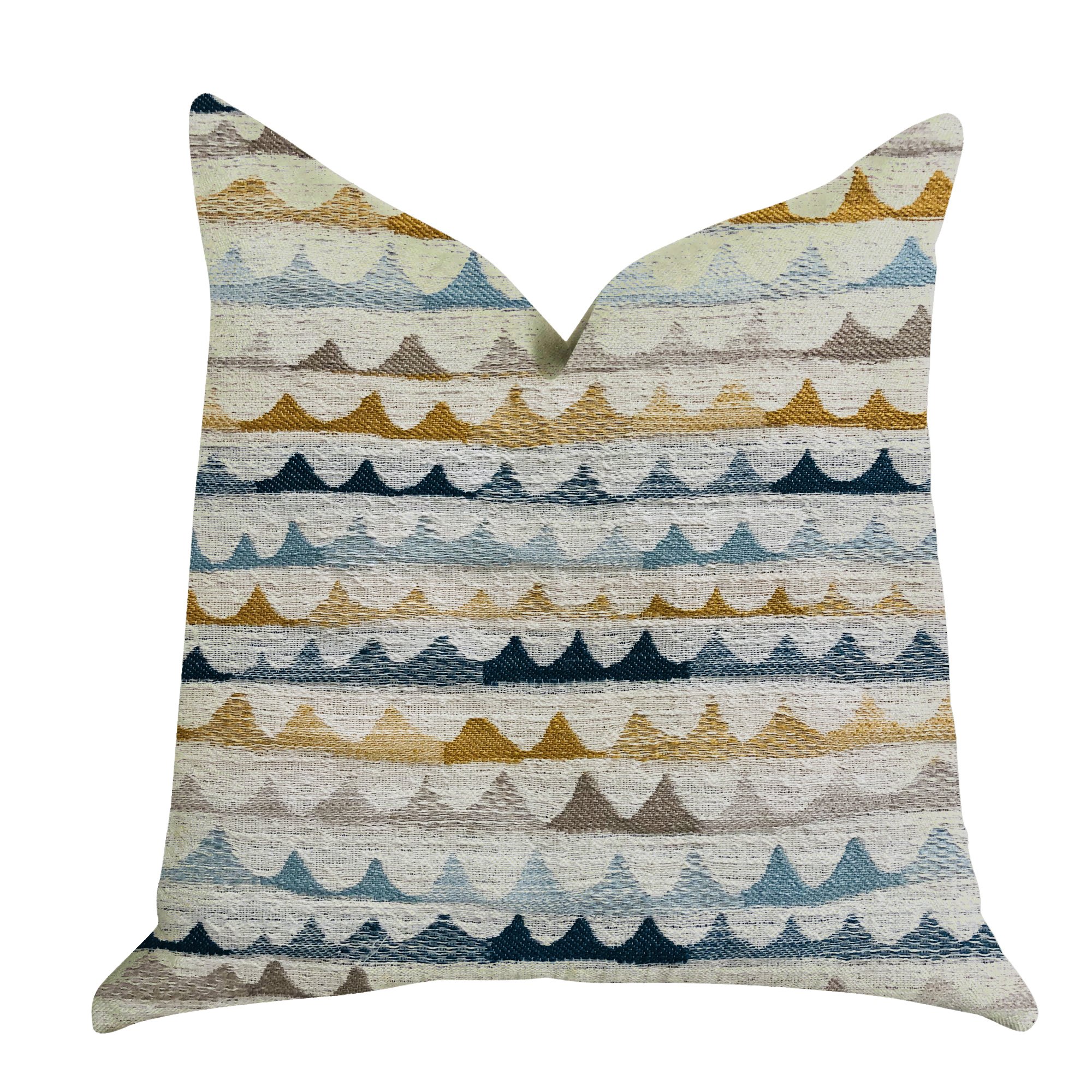 Plutus Brands Caspian Rush Patterned Double Sided Luxury Throw Pillow - 12