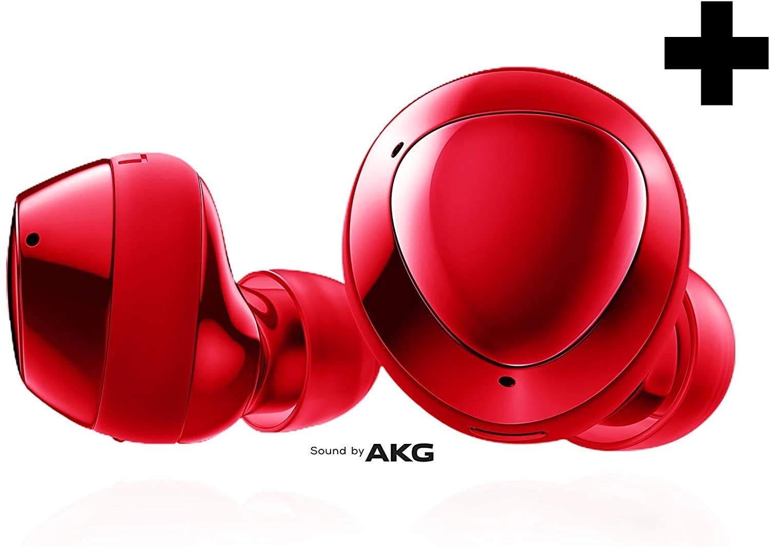 Samsung Galaxy Buds+ R175N True Wireless Earbuds with ANC, 22H Battery - Red (Renewed) | Noise Cancelling Bluetooth Headphones for Gym, Running & Travel