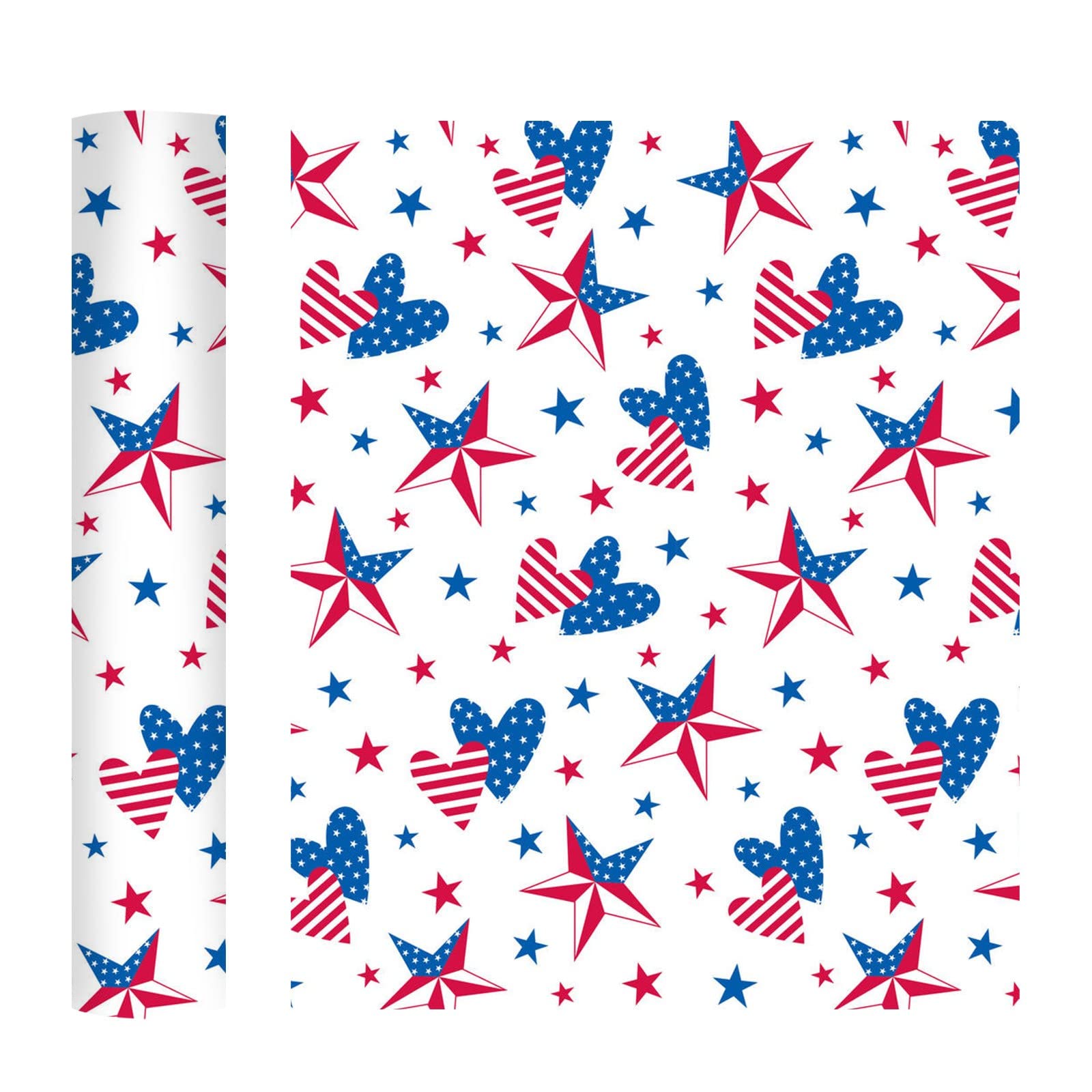 Lacaca HTV Vinyl Independence Day Bundle - Heat Transfer Vinyl for T-Shirts (Yellow, One Size) - Perfect for DIY Crafts, Patriotic Apparel & Custom Holiday Designs