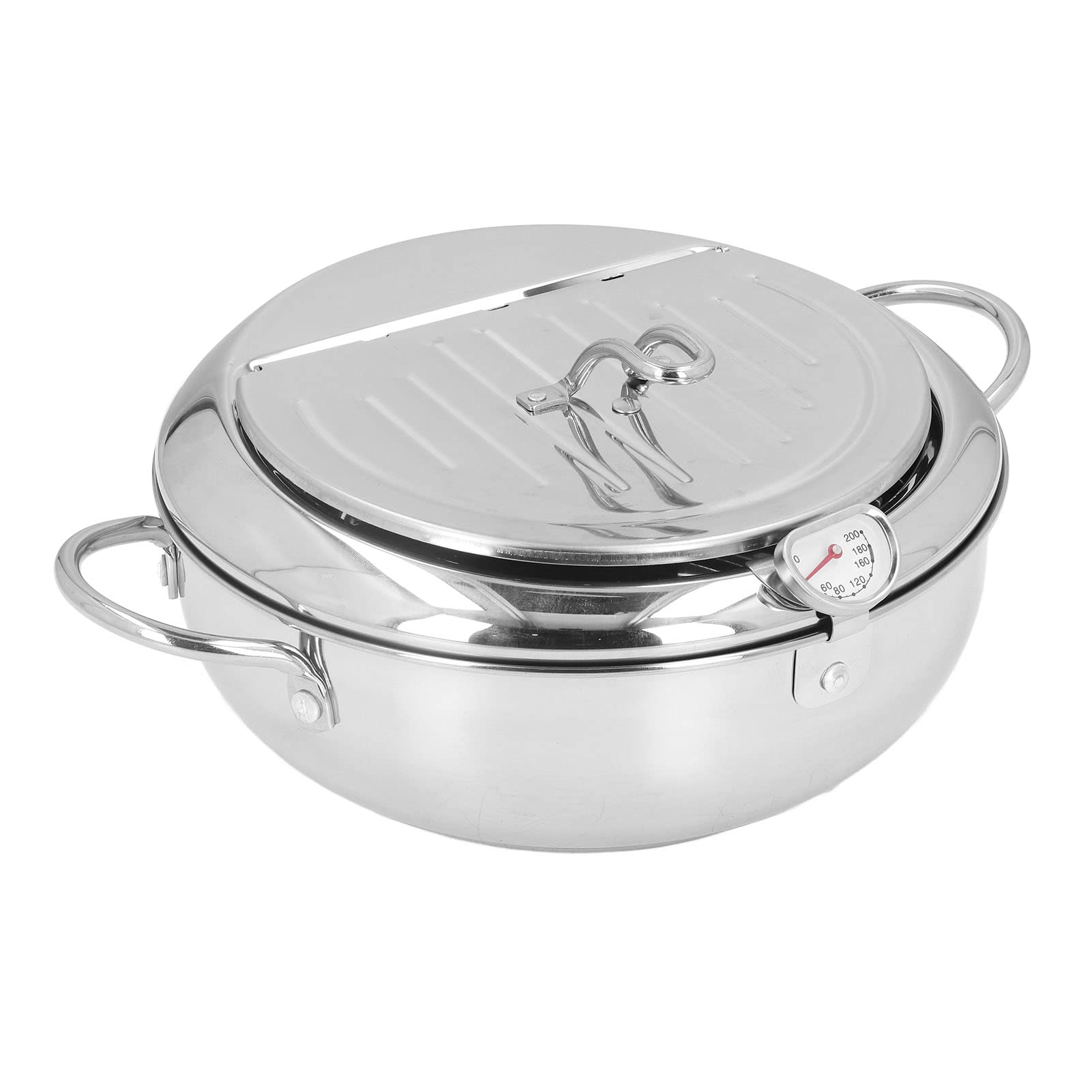Japanese Style Tempura Fryer Pot - 3.4L Oil Saving Deep Fryer with Heat Resistant Design for Chips, Chicken & Seafood | Perfect for Home Cooking, Parties & Restaurant Use