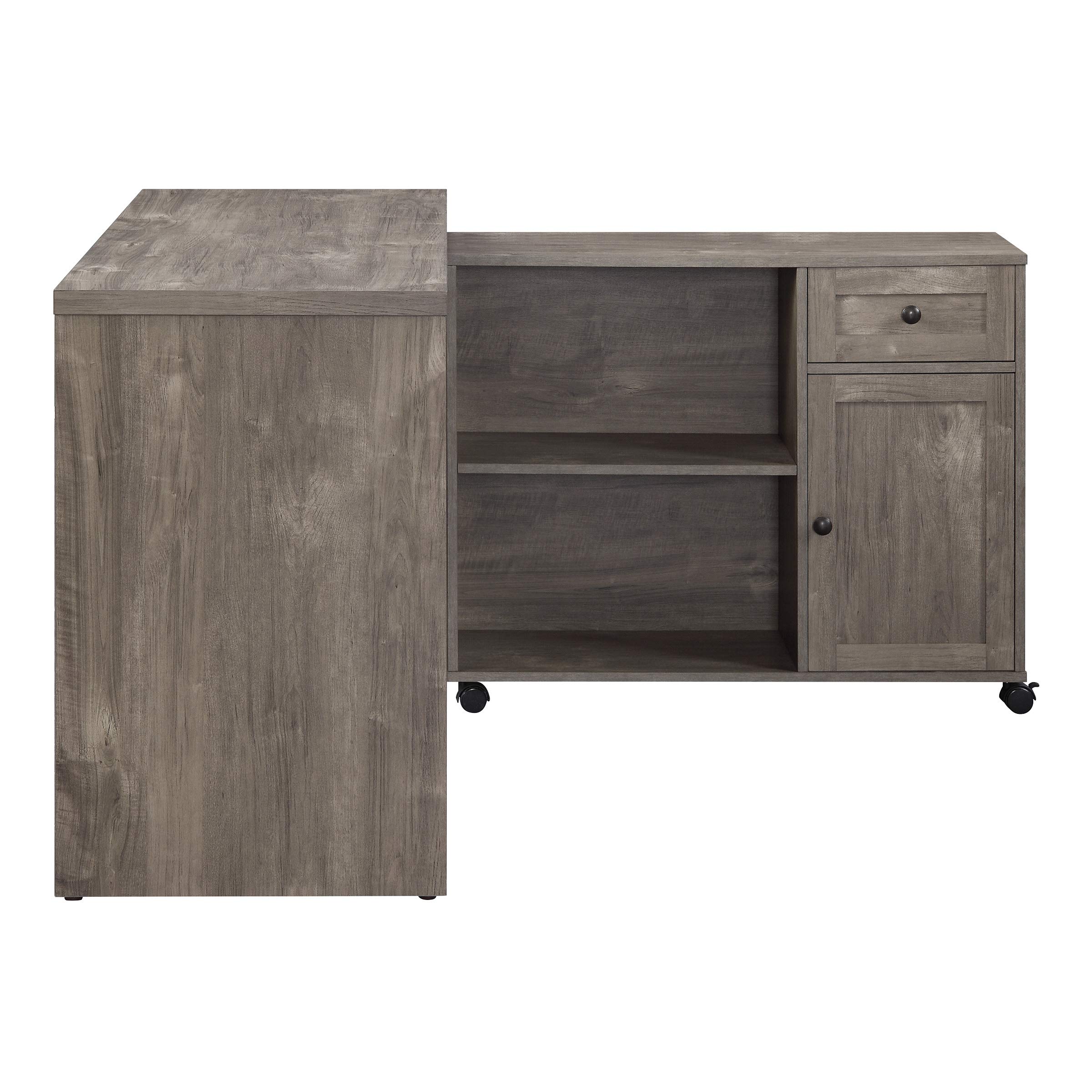 OSP Home Furnishings Waverly Home Office Desk - Scottish Alder Wood Writing Desk with Storage Drawer | Perfect for Small Spaces, Remote Work & Study Rooms