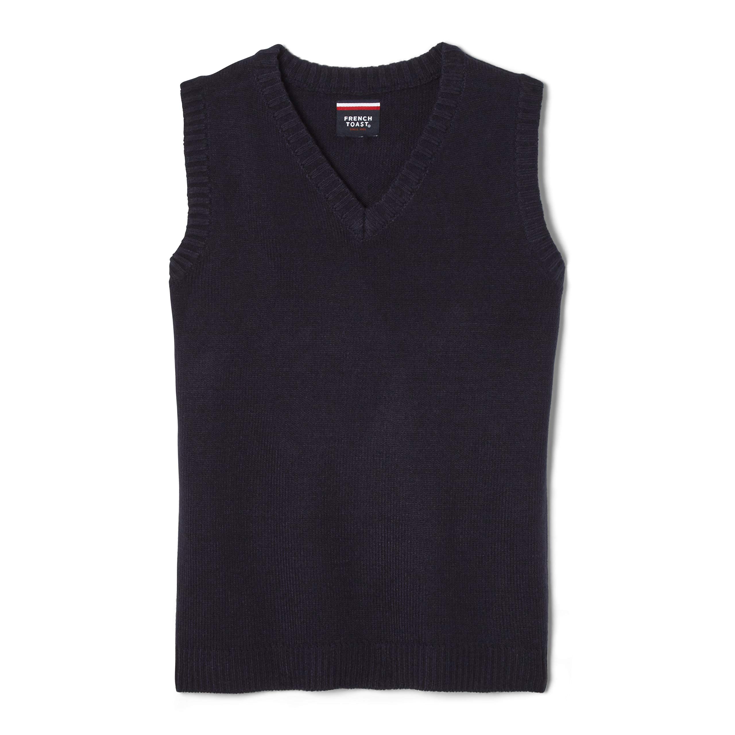 French Toast Boys' V-Neck Sweater Vest - Navy Medium/8 - School & Casual Wear
