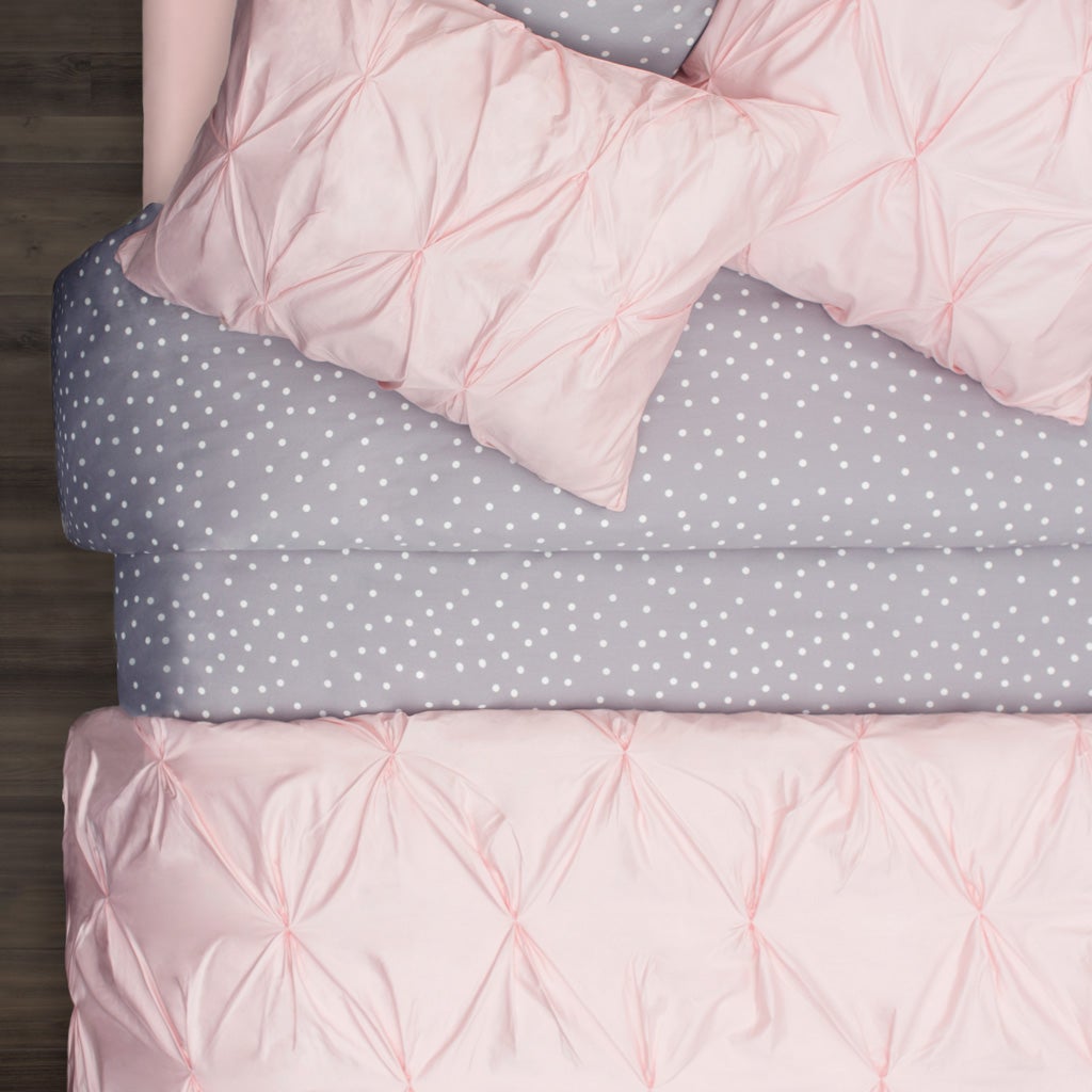 Luxury 400 Thread Count Pink Sheet Set - 2 Piece (Fitted Sheet + Pillow Cases) for Soft & Breathable Bed Comfort - Perfect for Master Bedroom, Guest Room & Dormitory