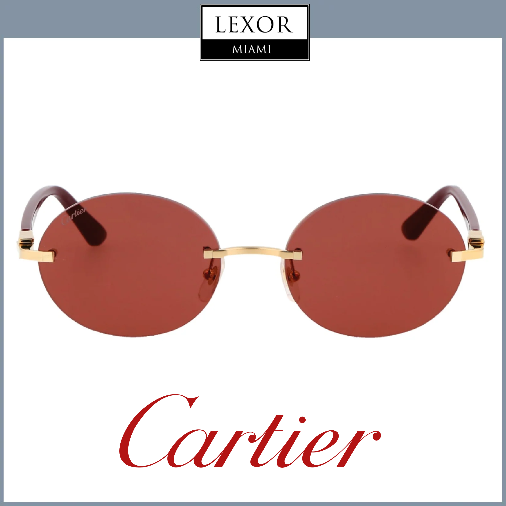 Cartier CT0005CS 010 Men's Luxury Aviator Sunglasses - UV Protection, Polarized Lenses for Driving, Travel & Outdoor Activities