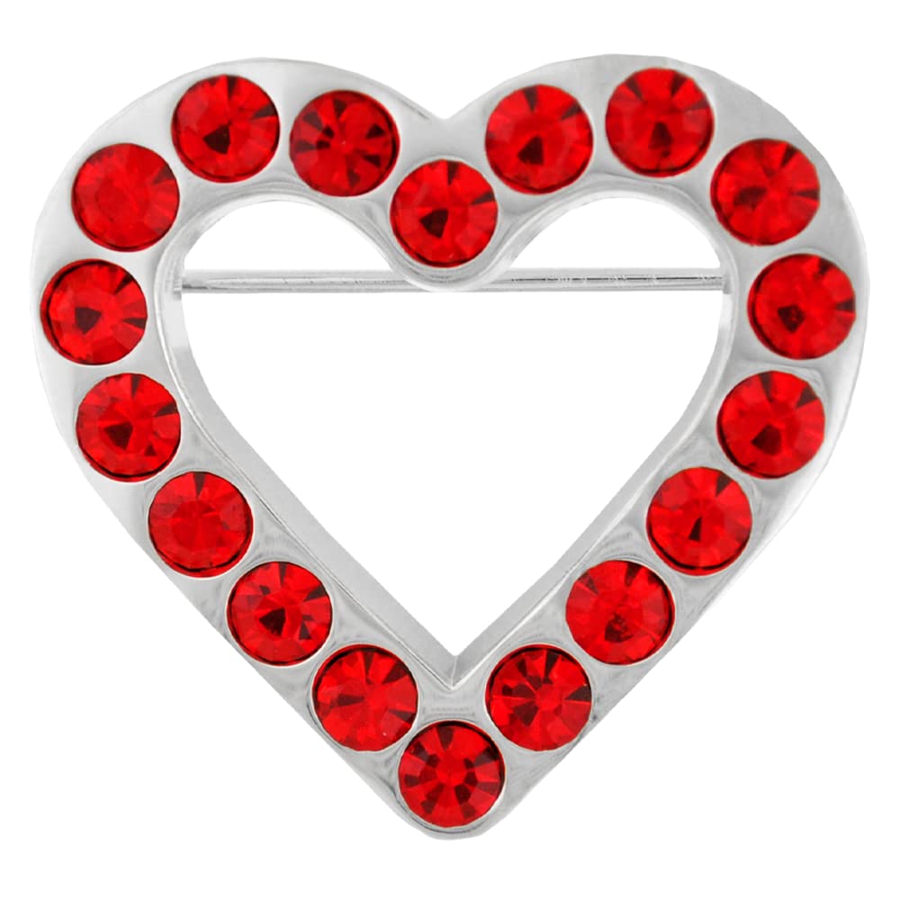 PinMart’s Enamel Lapel Pins - Heart Shaped Love Pins & Romantic Gifts (Bulk Sizing) - Perfect for Valentine's Day Party Favors, Classroom Gifts, Cards Decorations & Couple Accessories