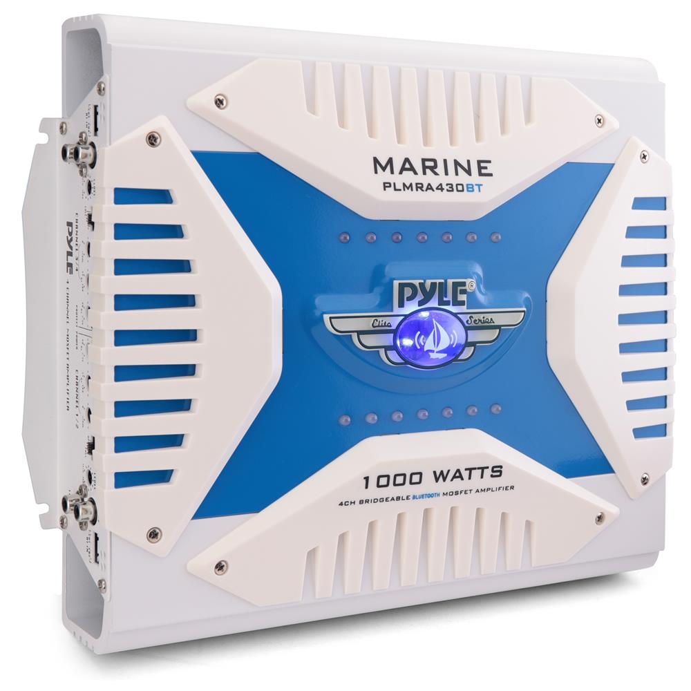 4 Channel Elite Bluetooth Marine Amplifier - High Power Waterproof Boat Audio System for Boats, Yachts & Marine Vehicles