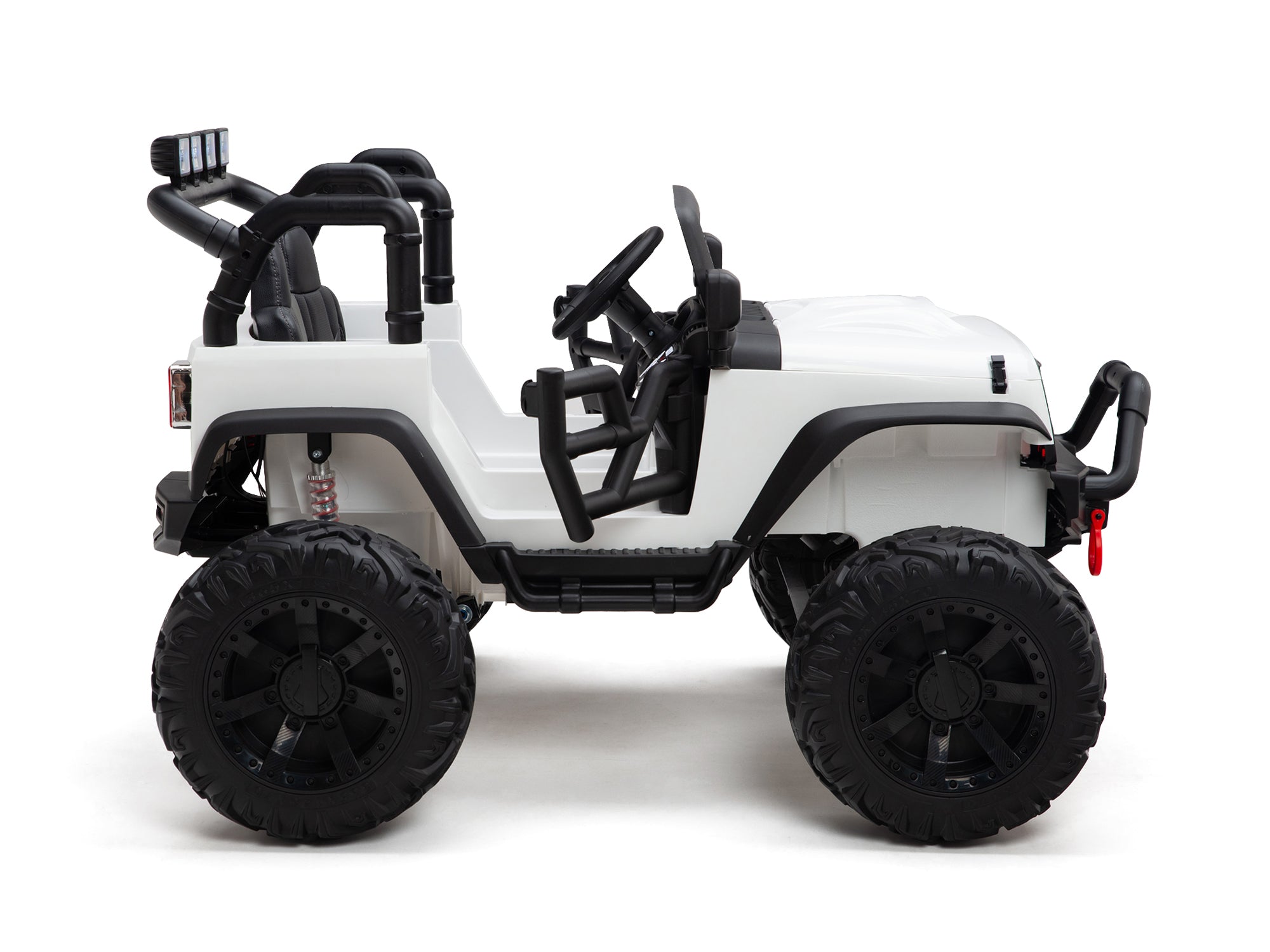 Nighthawk Kids 24V Battery Powered Ride On Truck with Parent Remote Control - White Electric Toy Car for Boys & Girls | Outdoor Play, Backyard Fun, Birthday Gift
