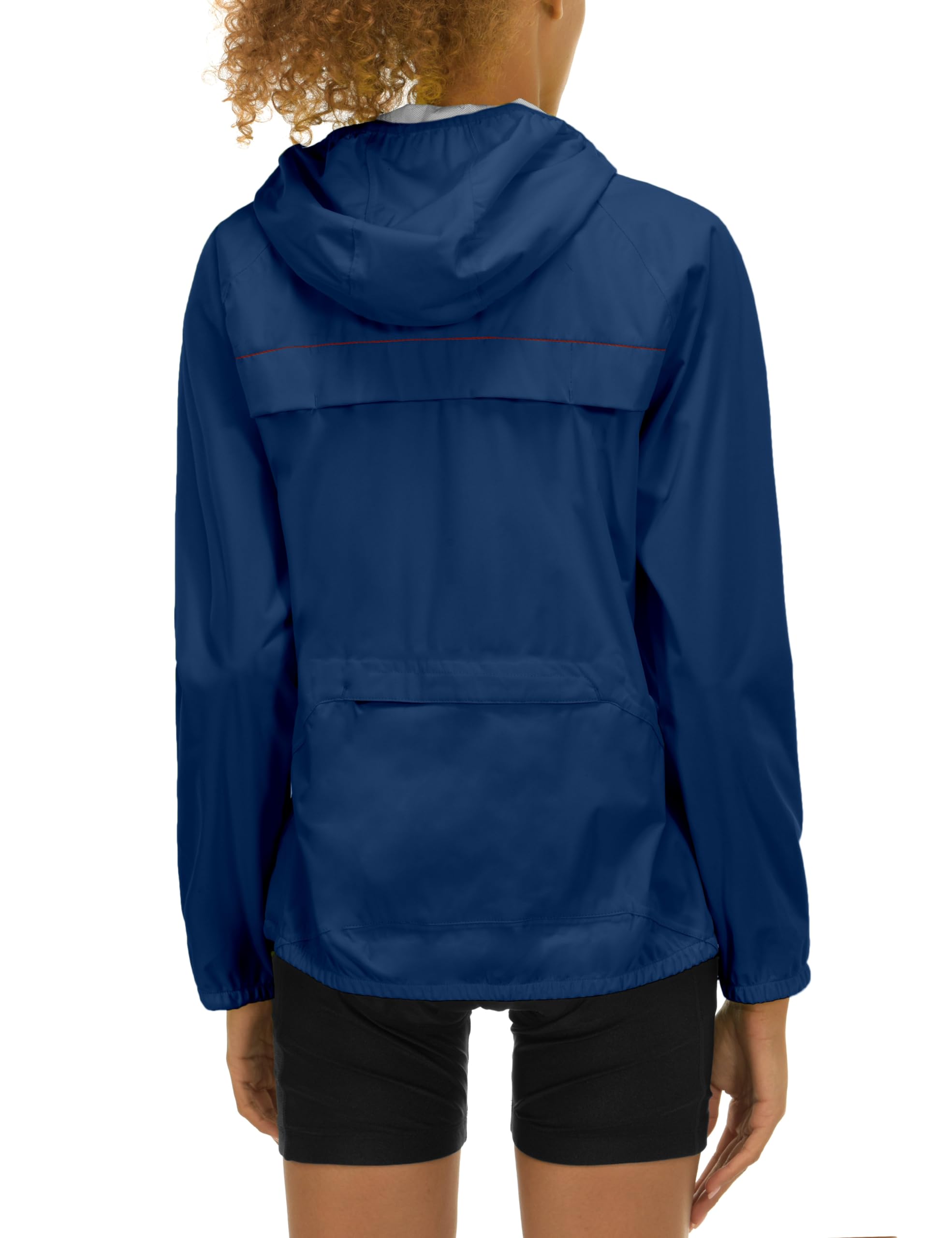 Little Donkey Andy Women's Lightweight Waterproof Cycling Jacket with Hood - Windproof, Stretchable & Packable Raincoat for Outdoor Activities, Commuting & Travel
