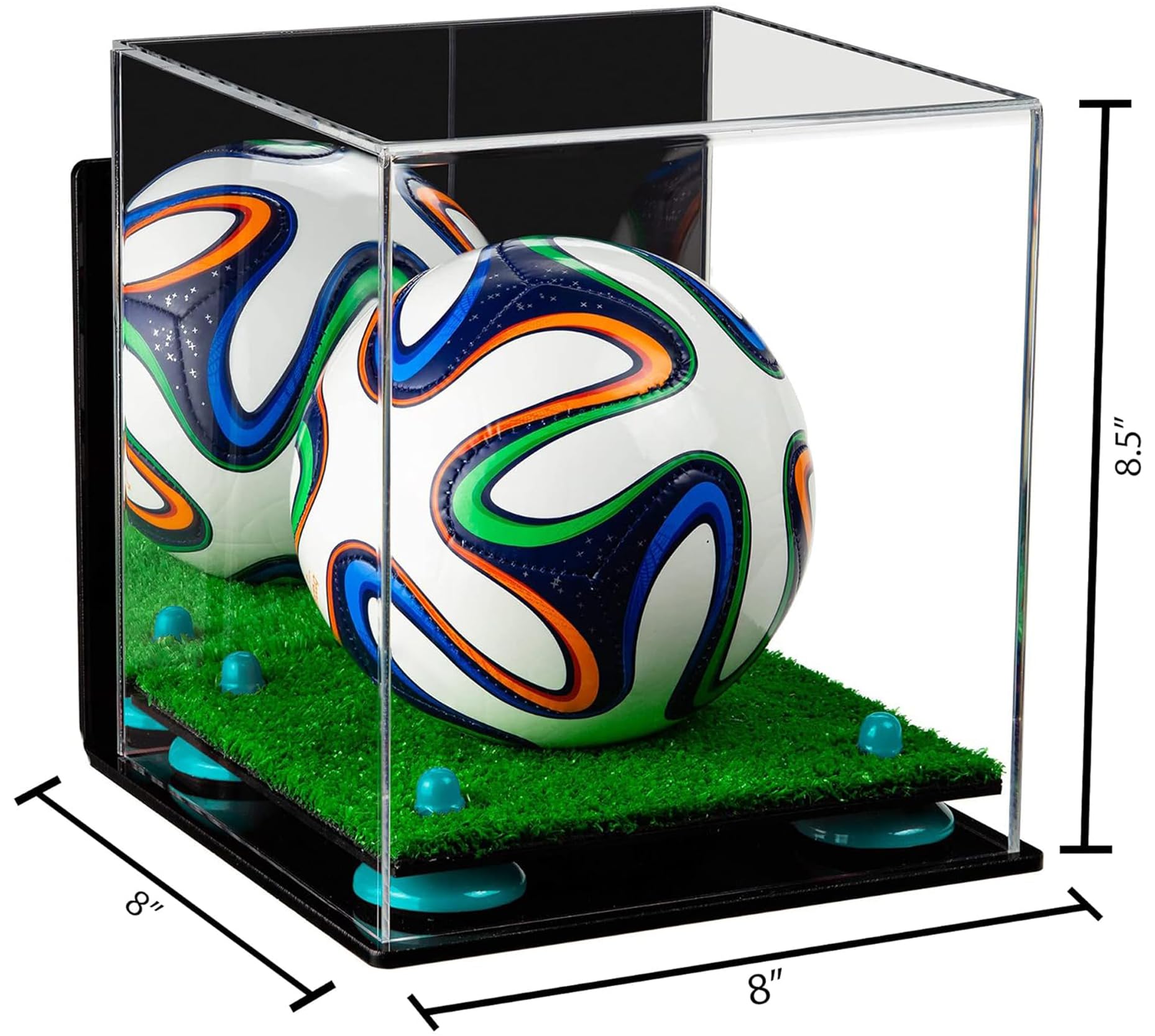 Mini Acrylic Soccer Ball Display Case - Perfect for Collectibles, Miniatures & Sports Memorabilia - Ideal for Home, Office & Gift Display
