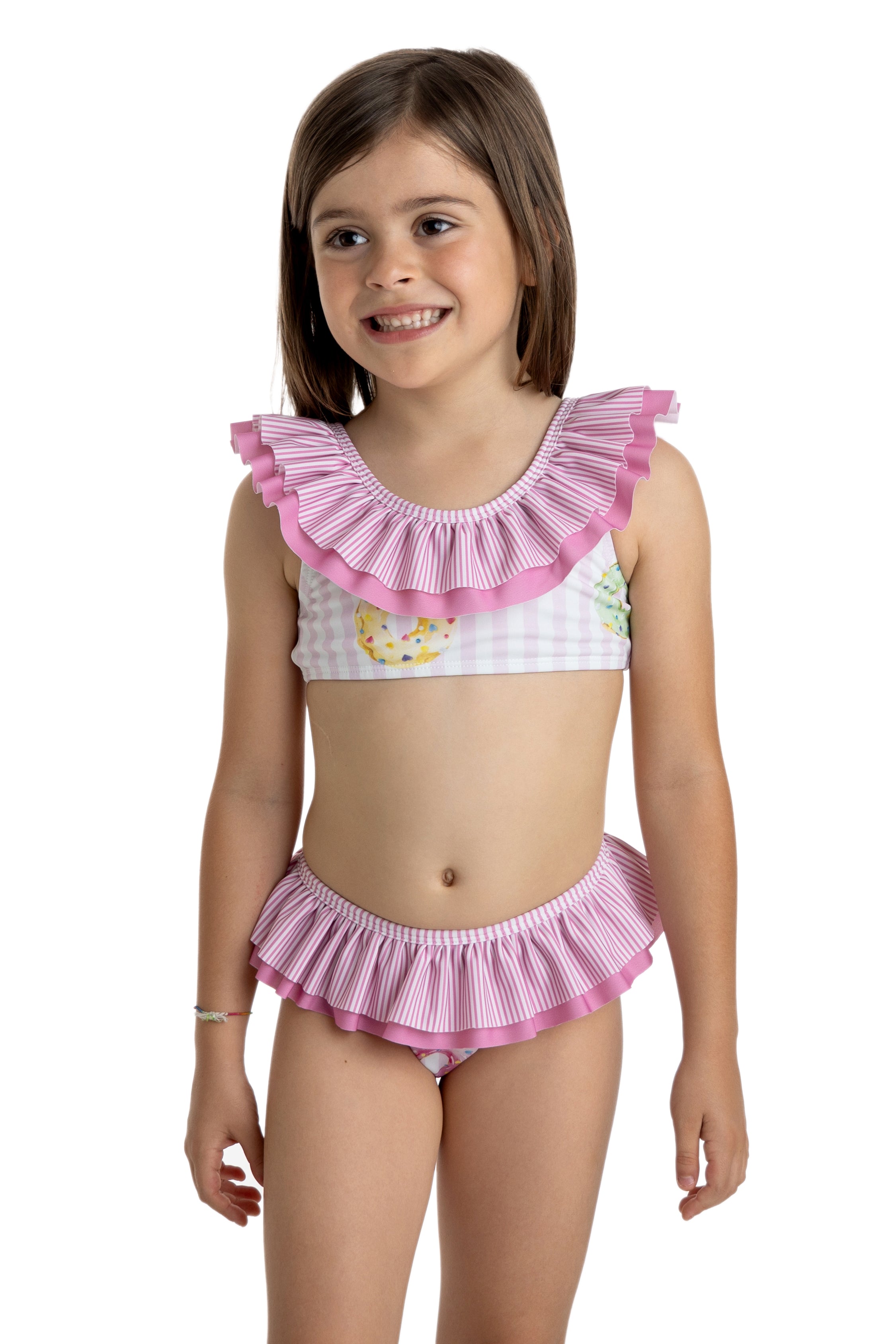 Sexy Donut Print Bikini Set - Women's Summer Swimwear for Beach, Pool, Vacation & Tropical Getaways