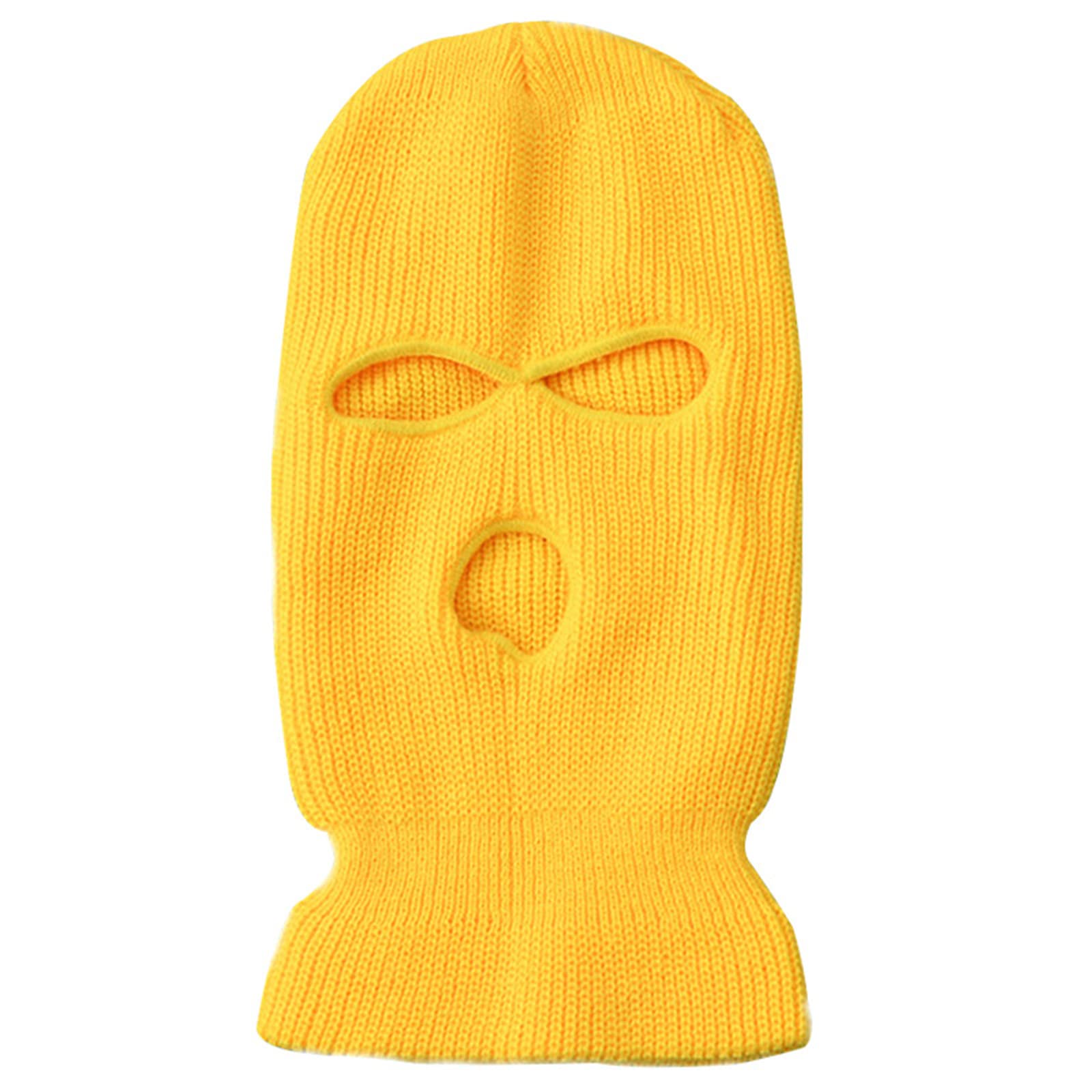 3 Hole Knit Balaclava - Gothic Ski Mask for Winter, Warm & Windproof Thermal Cycling Face Cover - Perfect for Skiing, Snowboarding, Motorcycling & Outdoor Activities