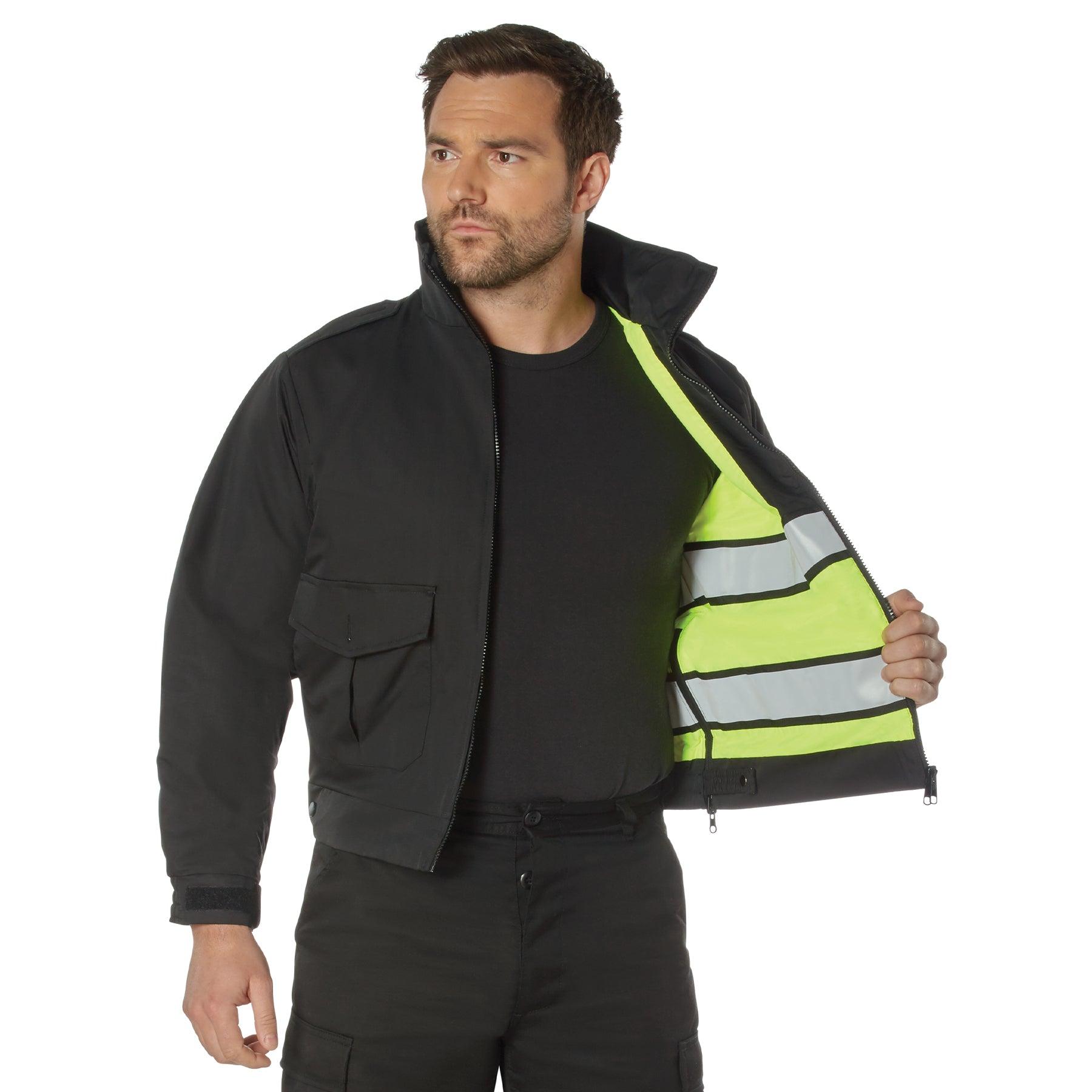 Rothco Reversible High Visibility Safety Jacket - ANSI Certified Reflective Workwear for Construction, Road Crew & Emergency Responders | Ideal for Night Work & Low Light Conditions