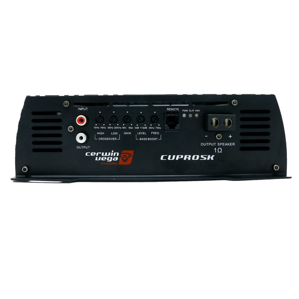 Cerwin Vega CVPRO5K Full Range Class D Monoblock CVP Pro Amplifier - Refurbished High Power Car Audio Amp for Bass Boost & Sound System Upgrade
