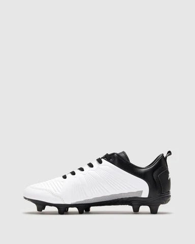 FILA Men's Era White/Black Football Cleats - Lightweight Soccer Shoes for Men with Enhanced Traction - Perfect for Training, Matches & Turf Play