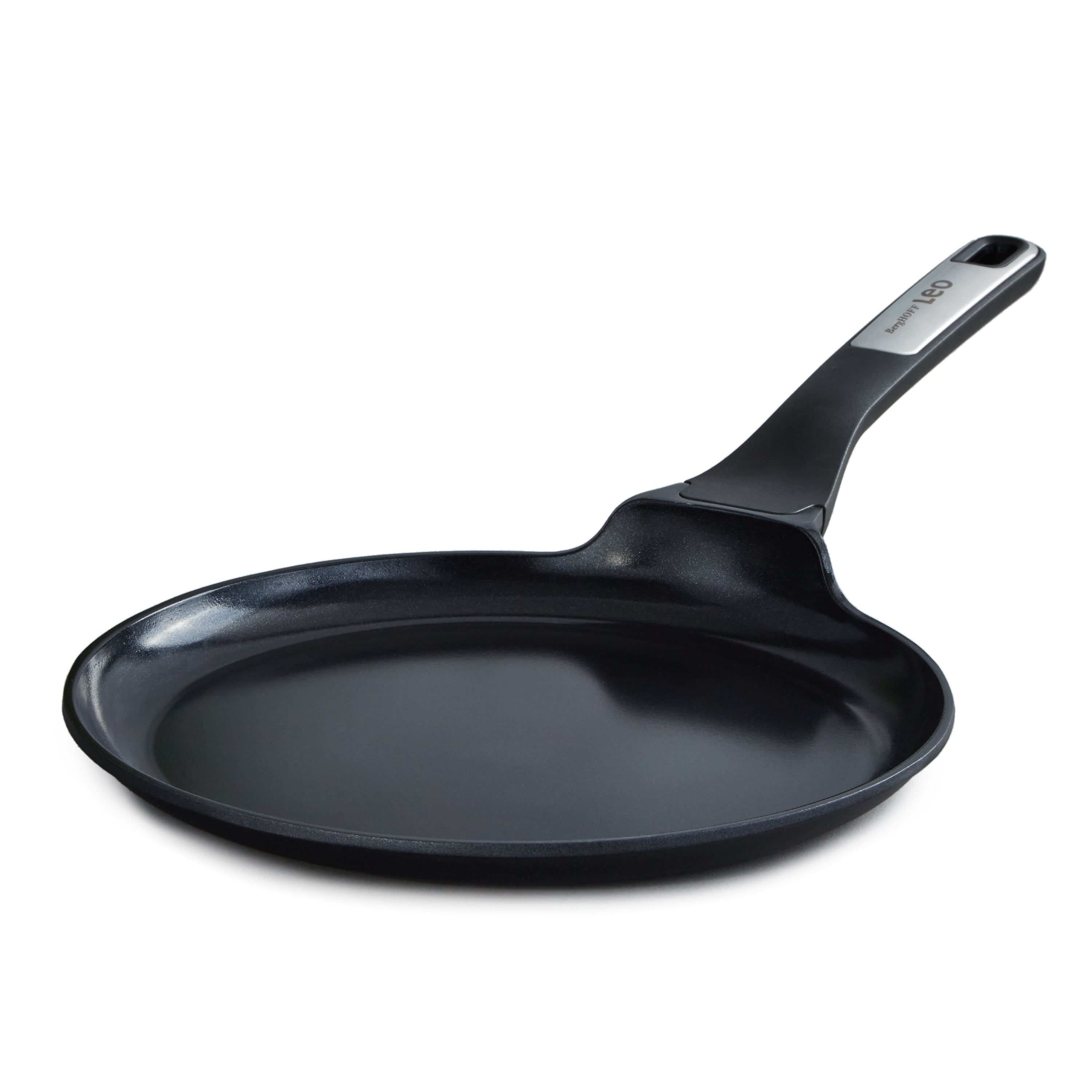 BergHOFF Leo Phantom Nonstick Ceramic 10-Inch Pancake Pan - Eco-Friendly Recycled Aluminum - Perfect for Breakfast, Crepes & Fluffy Pancakes