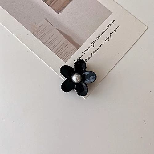 6-Piece Kawaii Lovely Flower Pearl Hair Claw Clips for Women & Girls - Hairpin Crab Headband for Washing Face, Bathing, and Daily Styling - Cute Hair Accessories (Color: G)