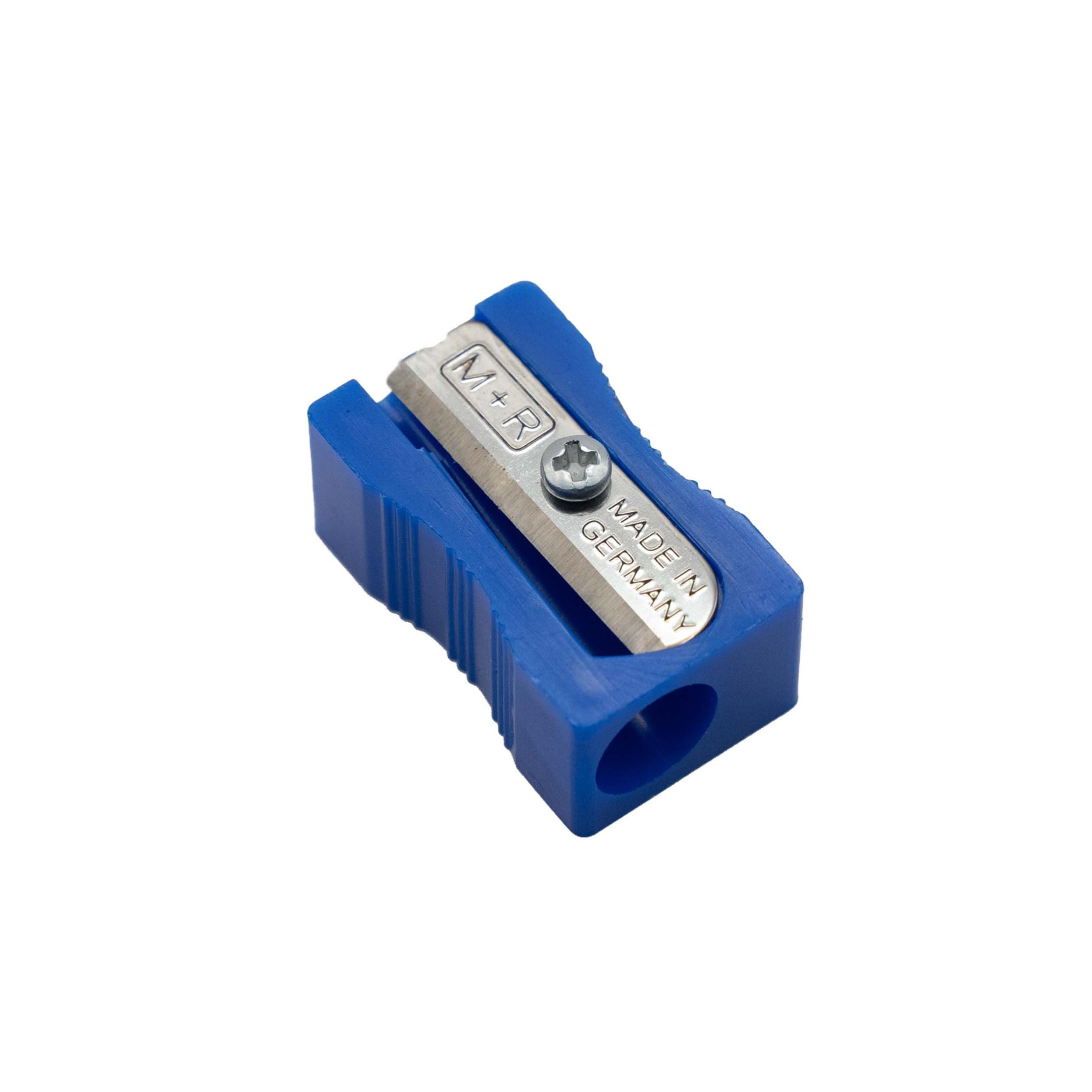 MOBIUS & RUPPERT Premium Single-Hole Pencil Sharpener - Compact Block Design for School, Office & Art Supplies - Perfect for Students, Artists & Professionals
