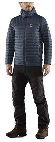Fjallraven Men's Expedition Lätt Hoodie - Lightweight Water-Resistant Outdoor Jacket for Hiking, Camping & Travel - Perfect for Cold Weather Adventures