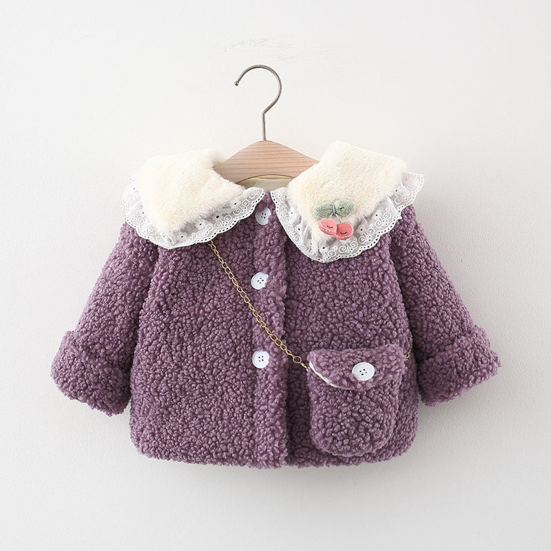 Baby Girls Warm Winter Jacket - Cozy Fleece-Lined Outerwear for Toddlers & Infants | Perfect for Snow Play, Outdoor Adventures & Cold Weather Protection