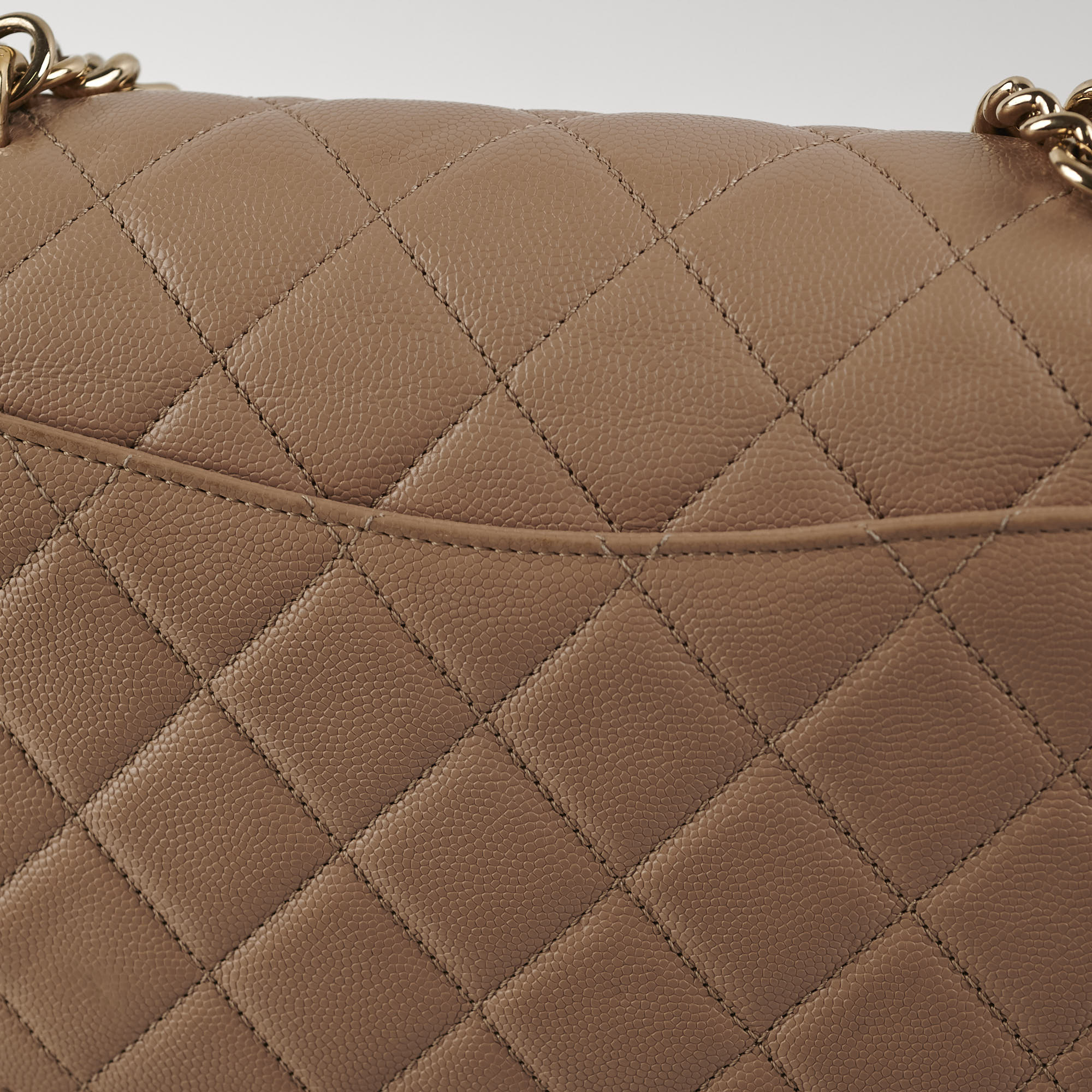 Chanel Caviar Leather Seasonal Flap Bag Beige 24 Series - Luxury Designer Handbag for Women, Perfect for Parties, Events & Everyday Use
