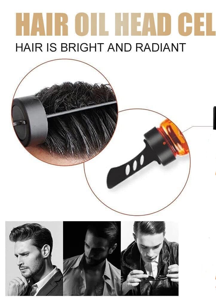 2-in-1 Men's Hair Styling Gel with Comb - Long Lasting Fluffy Hold, Fast Build Hair Wax for Moisturizing & Styling | Perfect for Salon Looks, Daily Grooming & Special Occasions