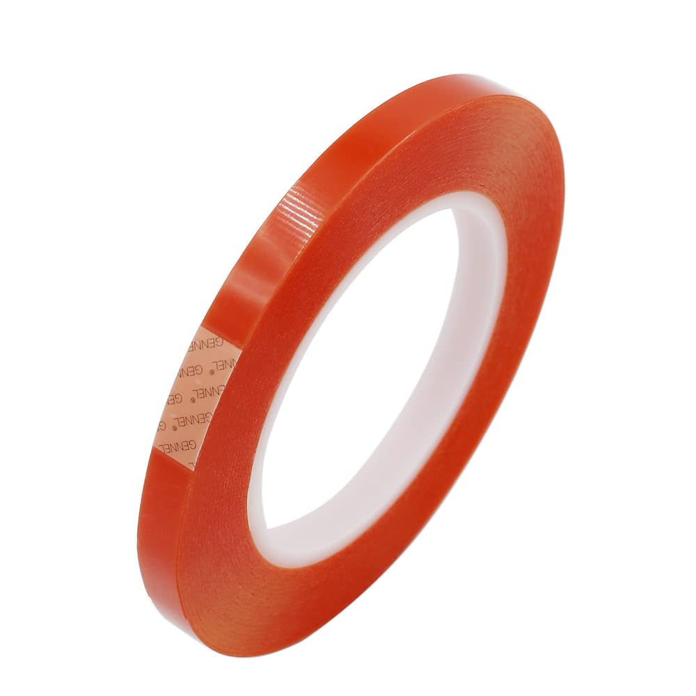 8mm x 25M Clear Double Sided Strong Adhesive Tape - Heavy Duty Transparent Mounting Tape for Phone, Laptop, Camera & LCD Screen Repair - Perfect for DIY Projects, Home Office & Electronics Fixing