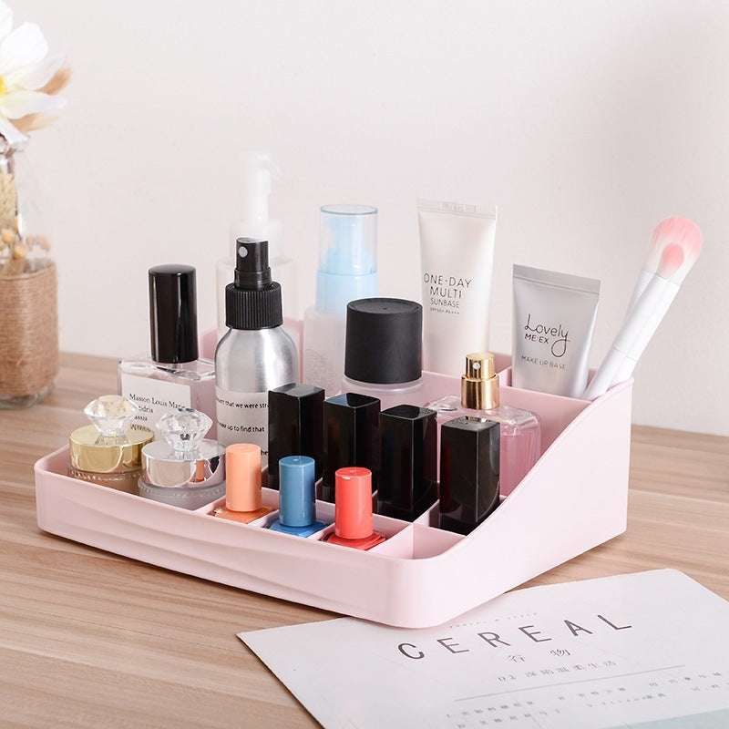 Vanity Box for Makeup & Skincare - Desktop Cosmetic Organizer with Mirror | Perfect for Home, Office & Travel Beauty Storage
