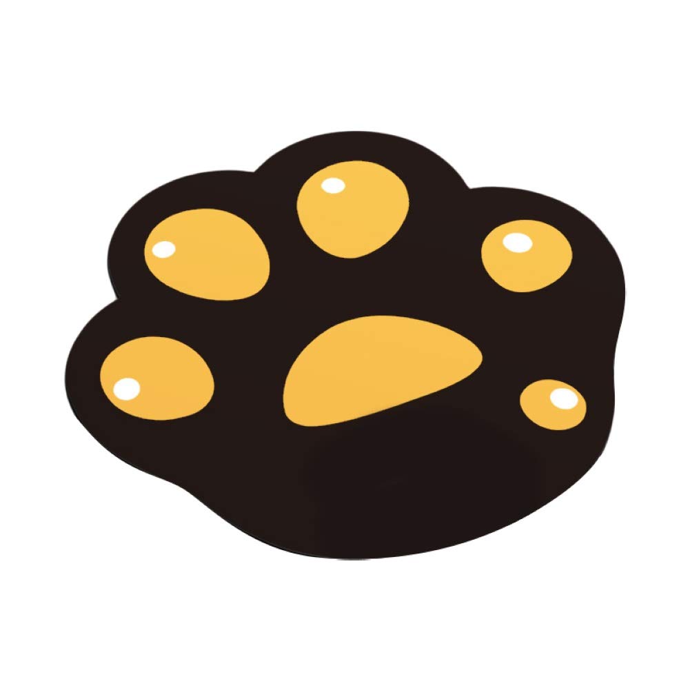 Anti-Slip Cute Cartoon Cat Paw Mouse Pad - Non-Slip Computer Desk Mat for Gaming & Office Work - Black Ergonomic Mousepad for PC Laptop Accessories