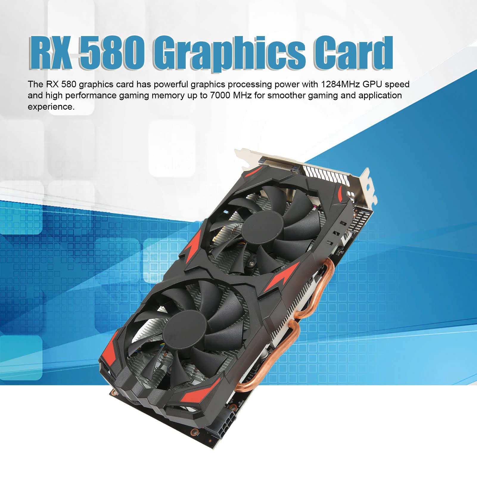 ASUS ROG Strix RX 580 8GB GDDR5 256-bit Gaming Graphics Card - PCIe 3.0 x16, Dual Fan Cooling, HDMI/DP/DVI Ports - Perfect for 1080p Gaming, VR, Video Editing & Mining Rig Setup