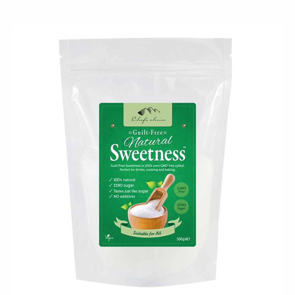 Chef's Choice Xylitol Sweetener - Natural Sugar Substitute for Baking, Coffee & Keto Diet | Low-Calorie, Diabetic-Friendly, Guilt-Free Sweetness