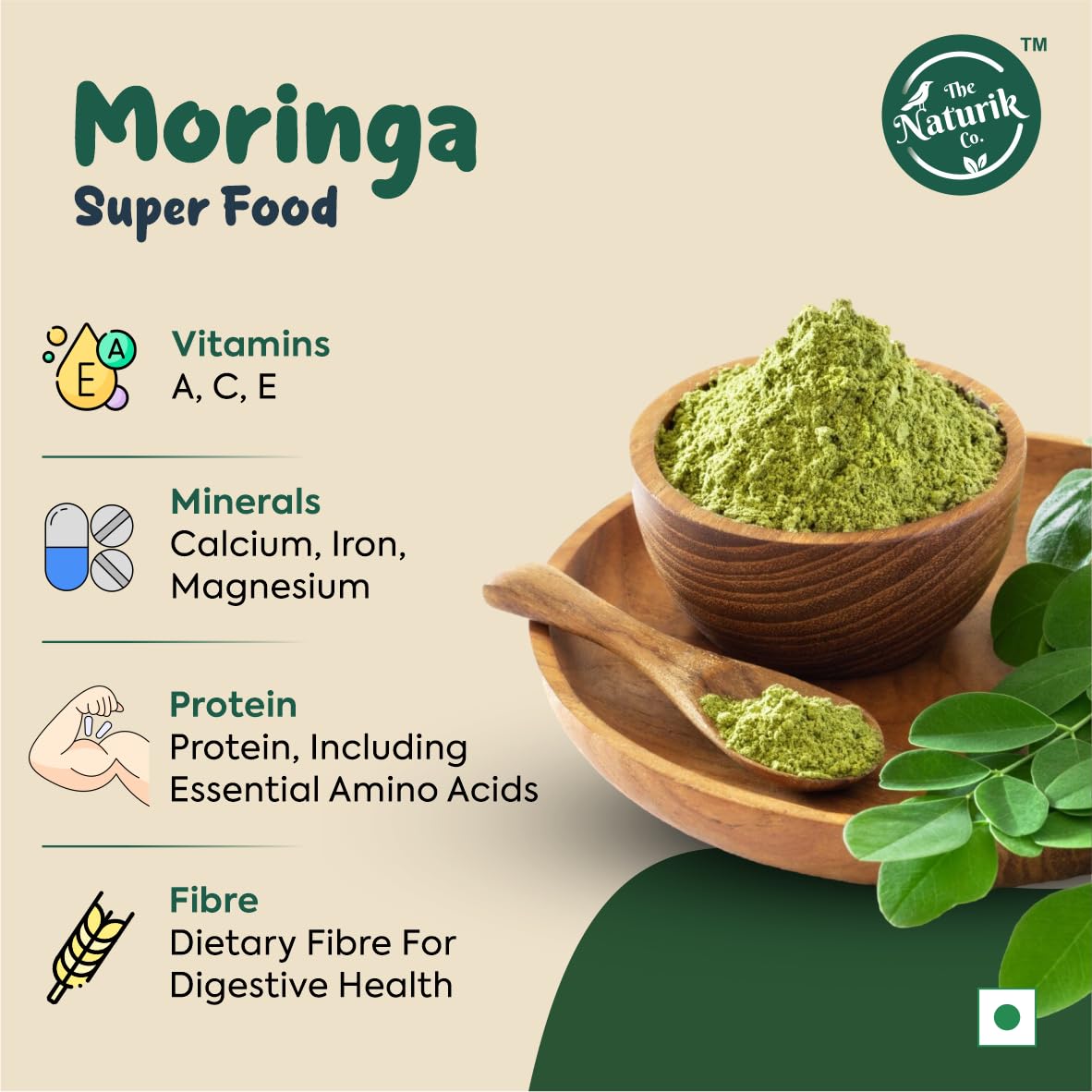 The Naturik Co Spinach Moringa Cheela Mix 250g - Ready to Cook Instant Chilla & Dosa Mix | Healthy Breakfast & Snack for Kids & Adults | Gluten-Free Vegan Indian Pancake Mix | Perfect for Quick Meals, Office Lunch & Family Dinners | As Seen On Shark Tank